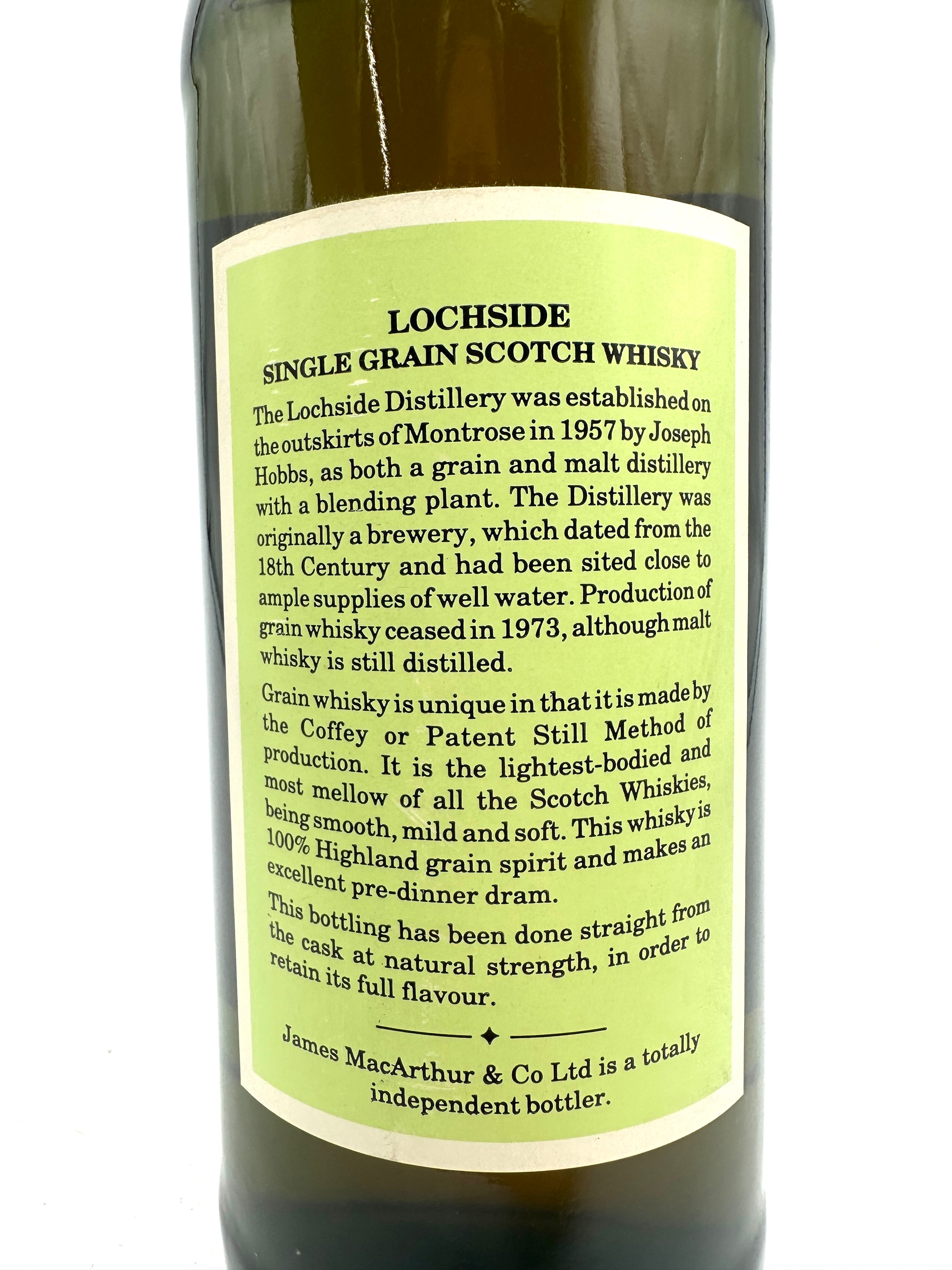 Lochside - 27 Years Old Single Grain Scotch Whisky - James MacArthur - 0,75L 60,5%
