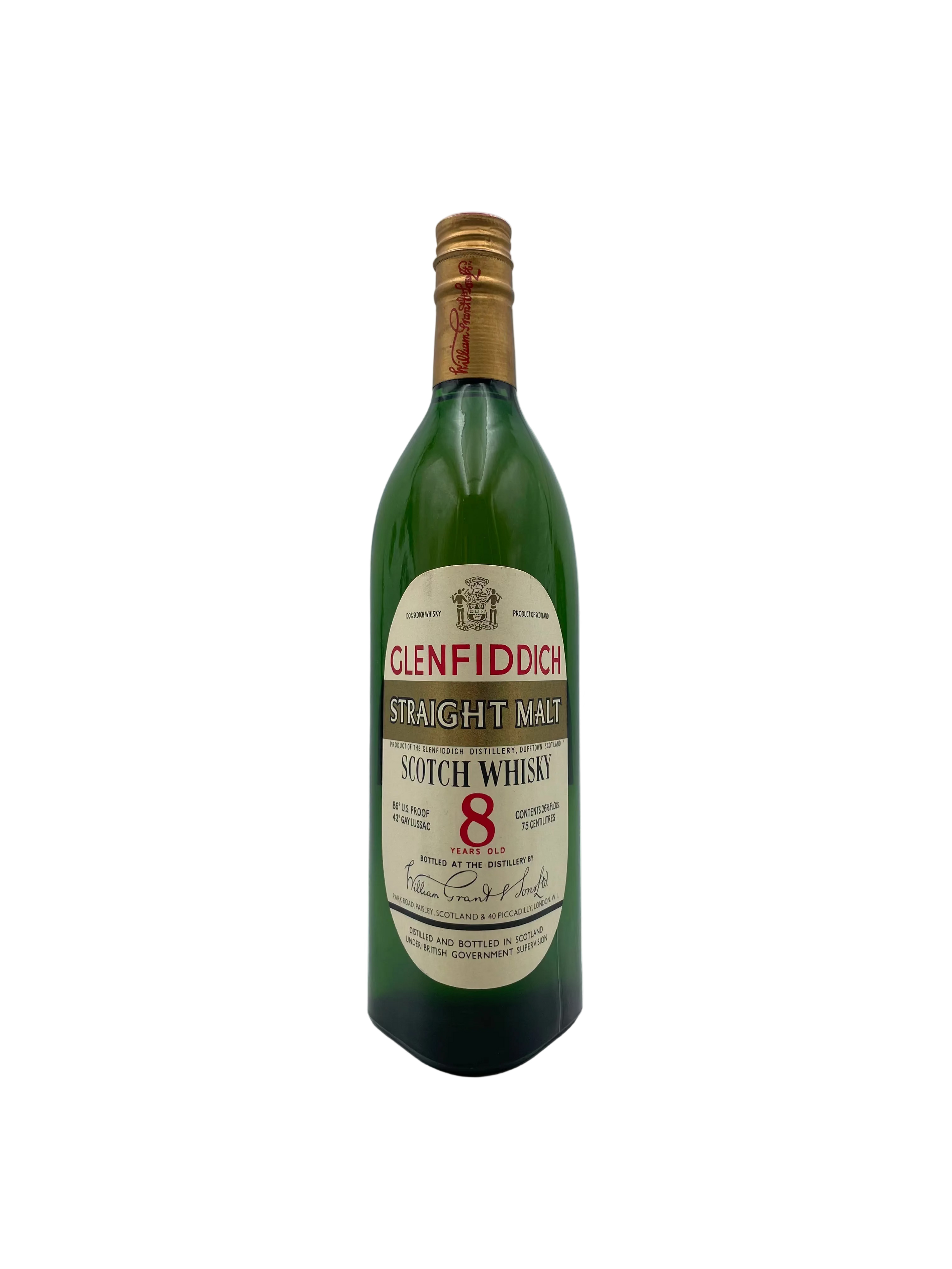Glenfiddich - 8 YO Straight Malt Scotch Whisky  - Anni '70s