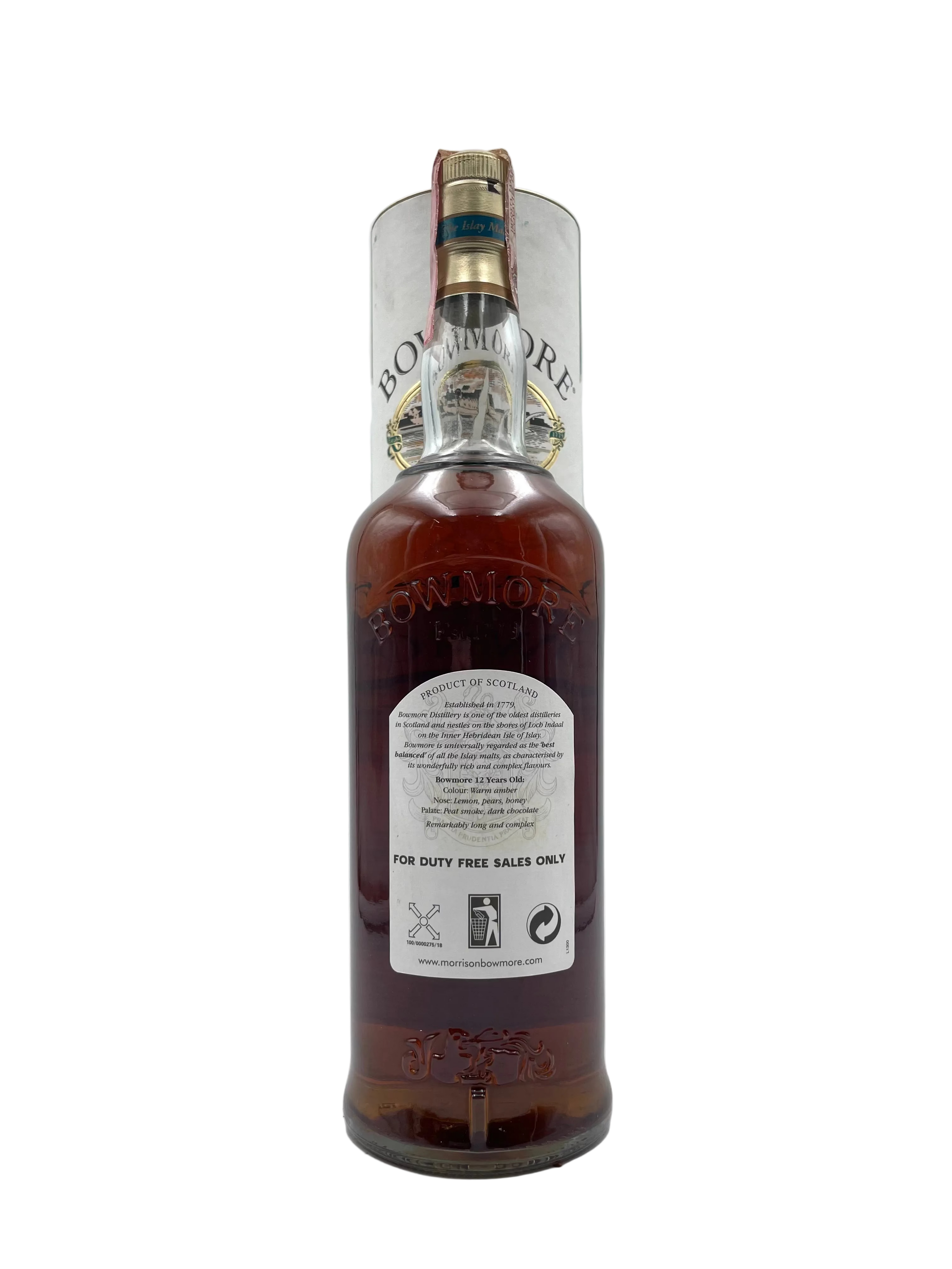 Bowmore - 12 YO Islay Single Malt Scotch Whisky - Anni '90s