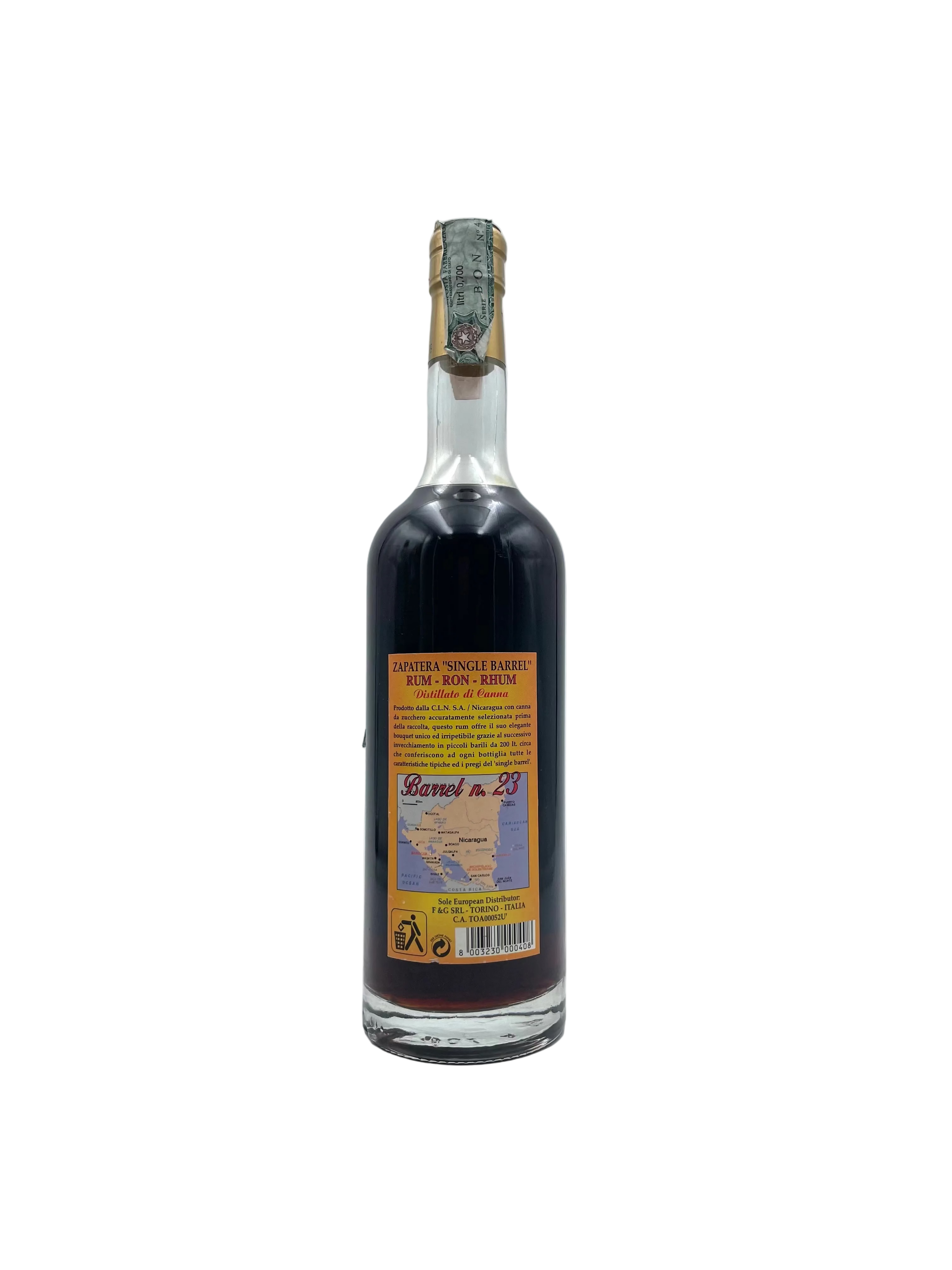1988 - Zapatera - Rum Gran Reserva Single Barrel N.23