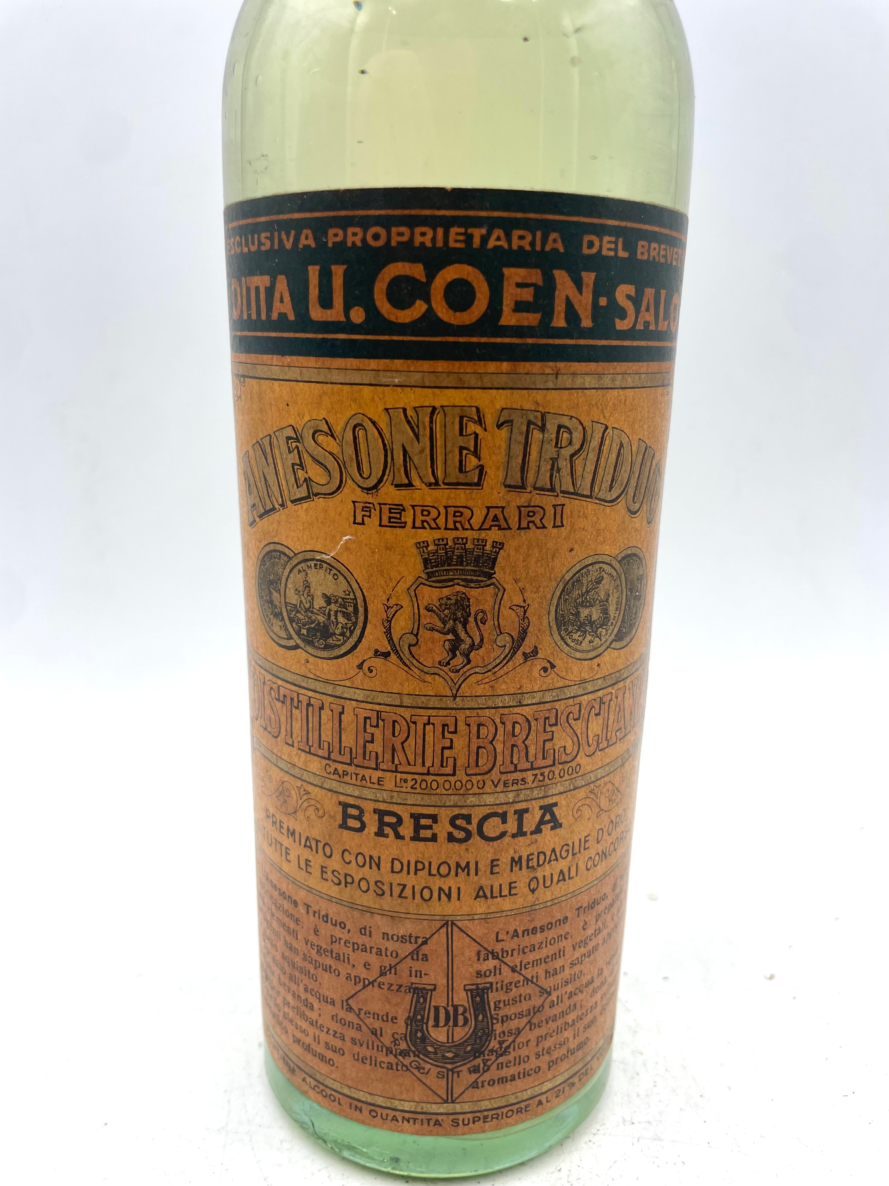 Distillerie Bresciane - Anesone Triduo - Sigillo Stella Anni '50s