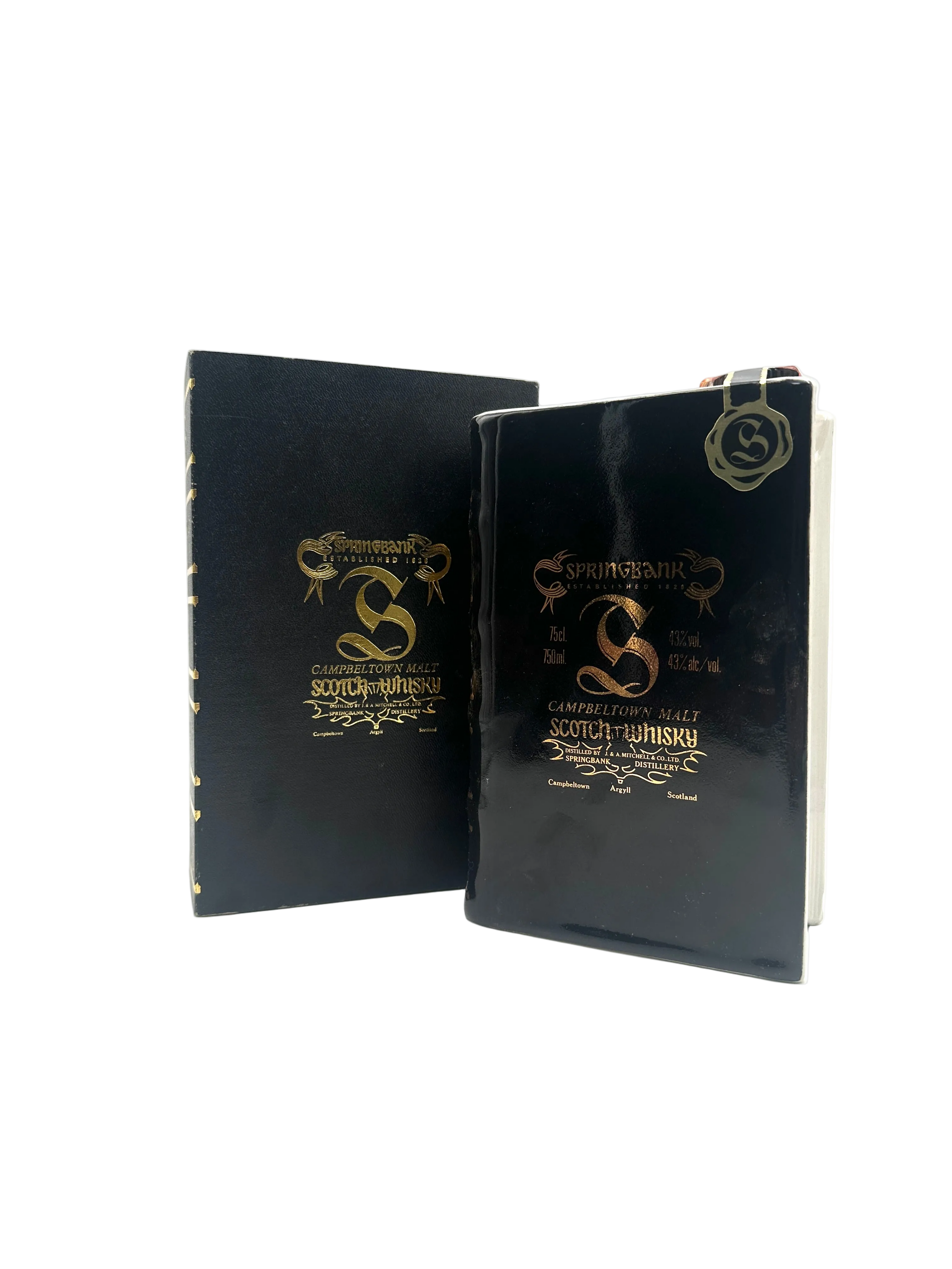 Springbank - 12 Years Old Book Decanter Vol. III Scotch Whisky - 1980s
