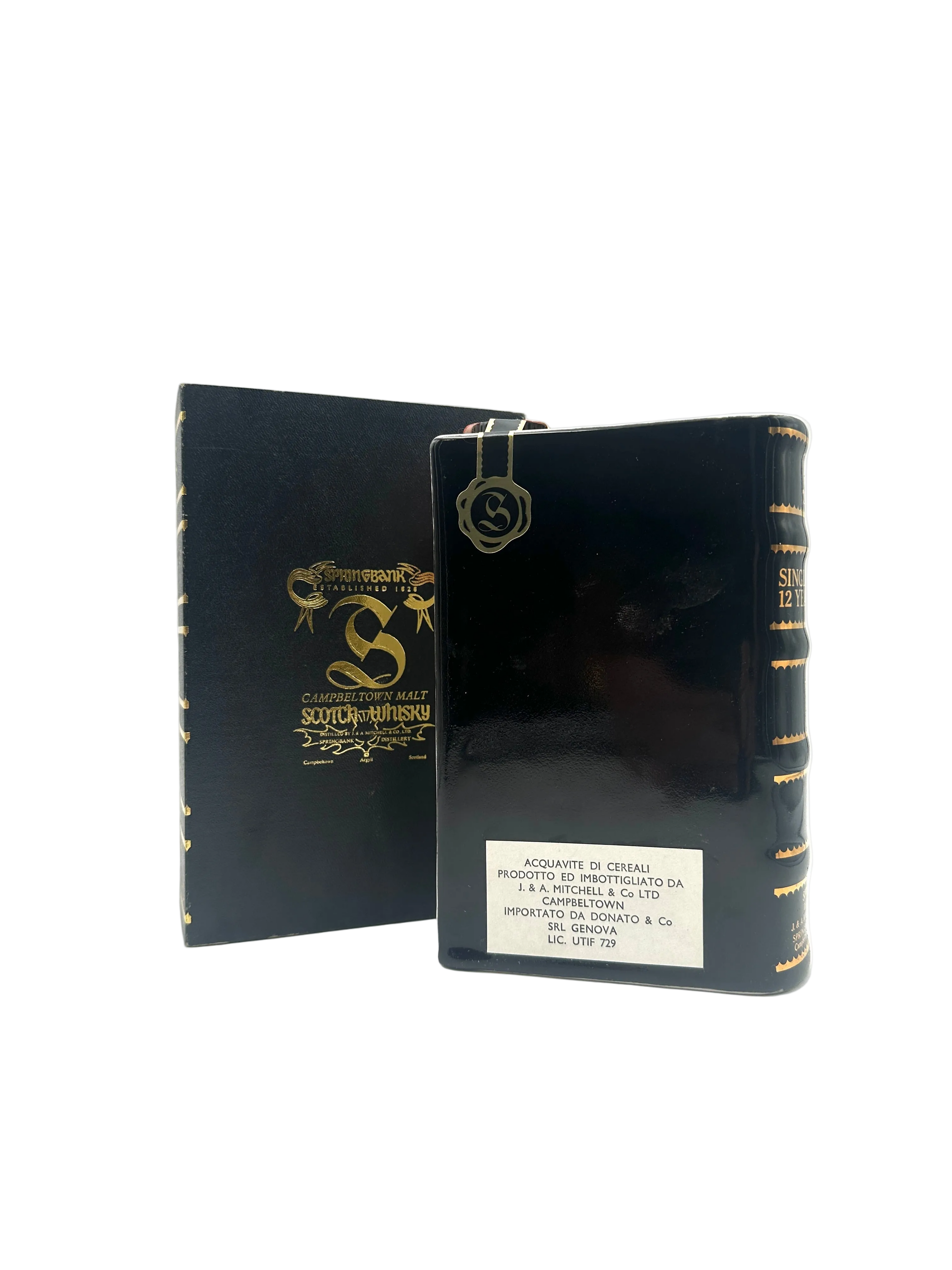 Springbank - 12 Years Old Book Decanter Vol. III Scotch Whisky - 1980s