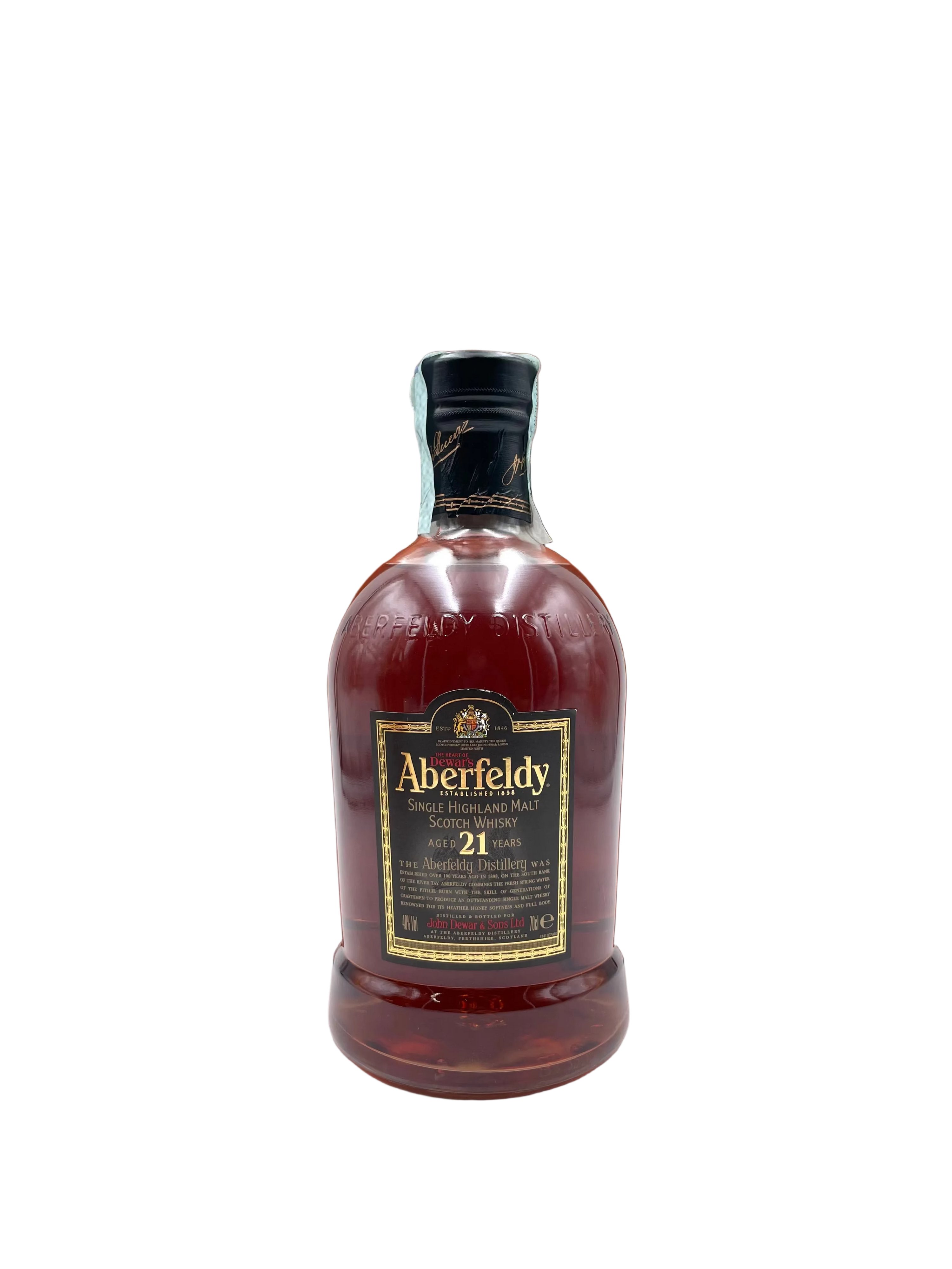Aberfeldy - 21 YO Single Highland Malt Scotch Whisky - Anni '00s