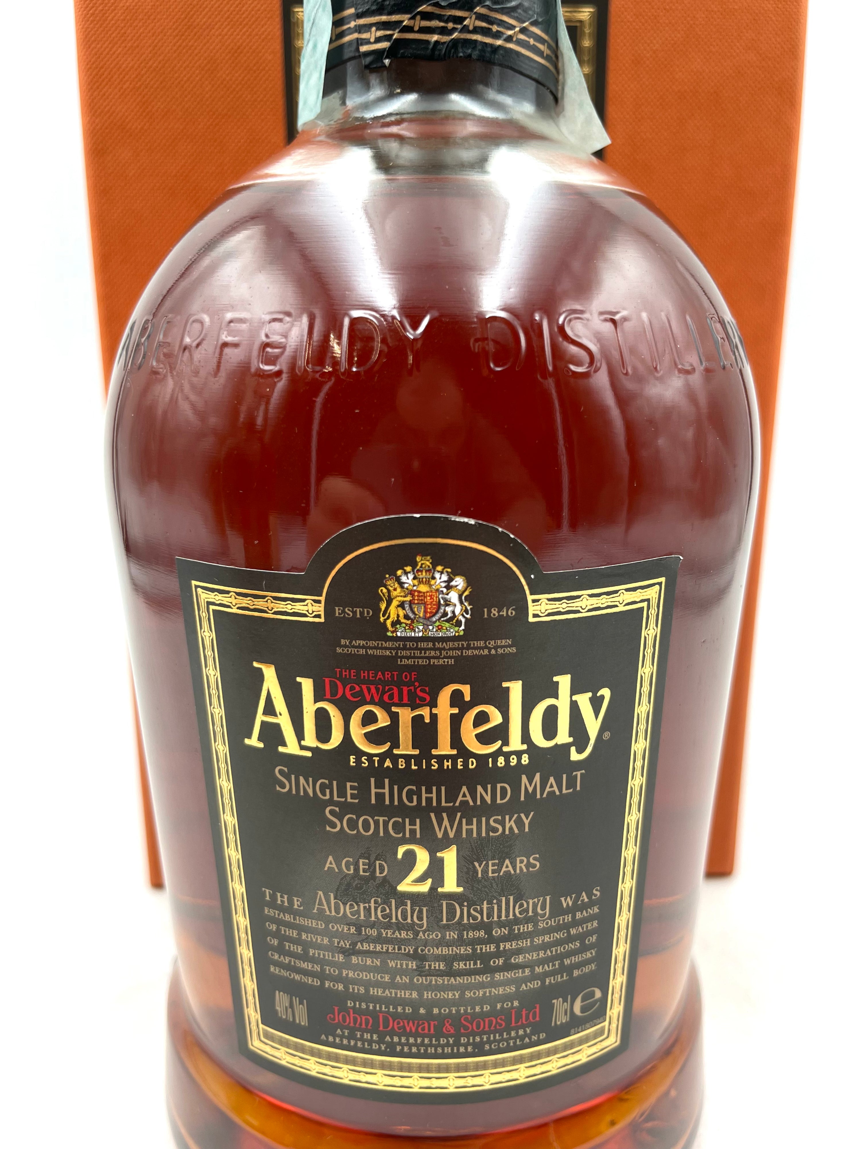 Aberfeldy - 21 YO Single Highland Malt Scotch Whisky - Anni '00s