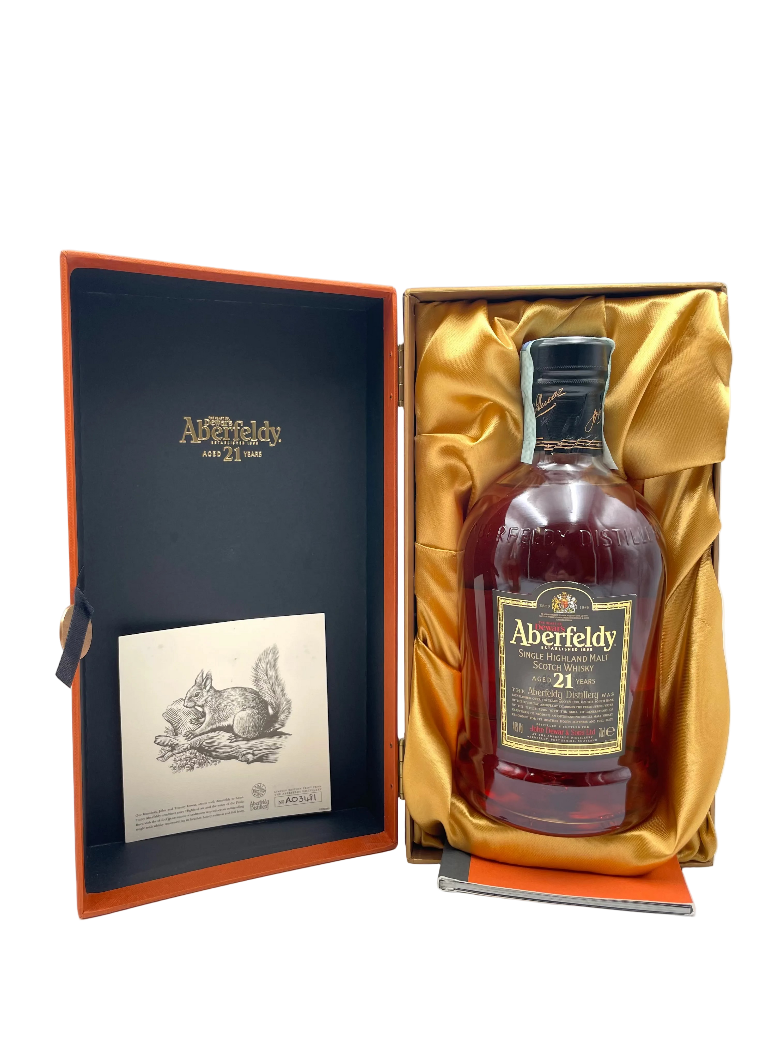 Aberfeldy - 21 YO Single Highland Malt Scotch Whisky - Anni '00s