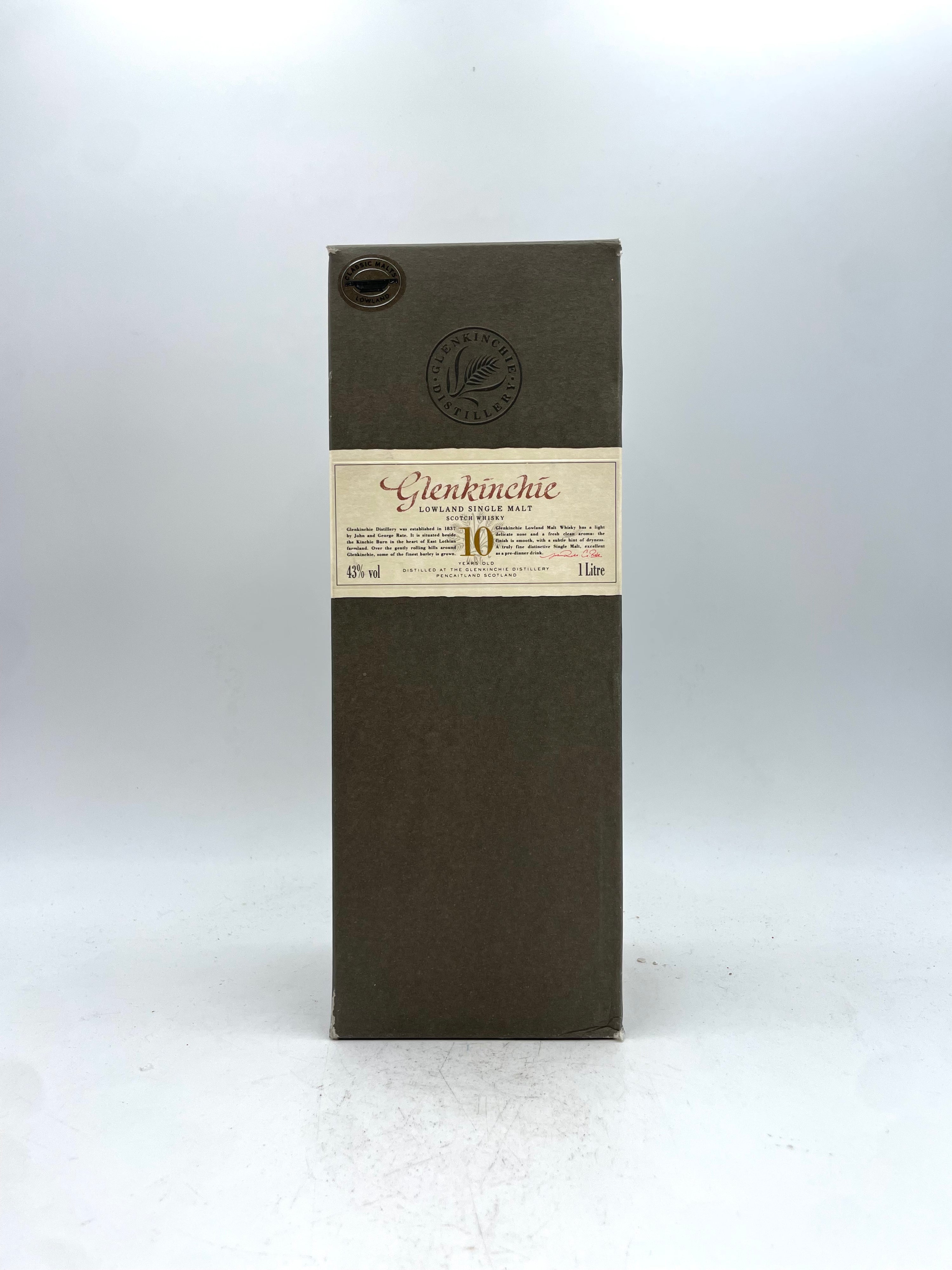 Glenkinchie - 10 YO Lowland Single Malt Scotch Whisky - Anni '80s