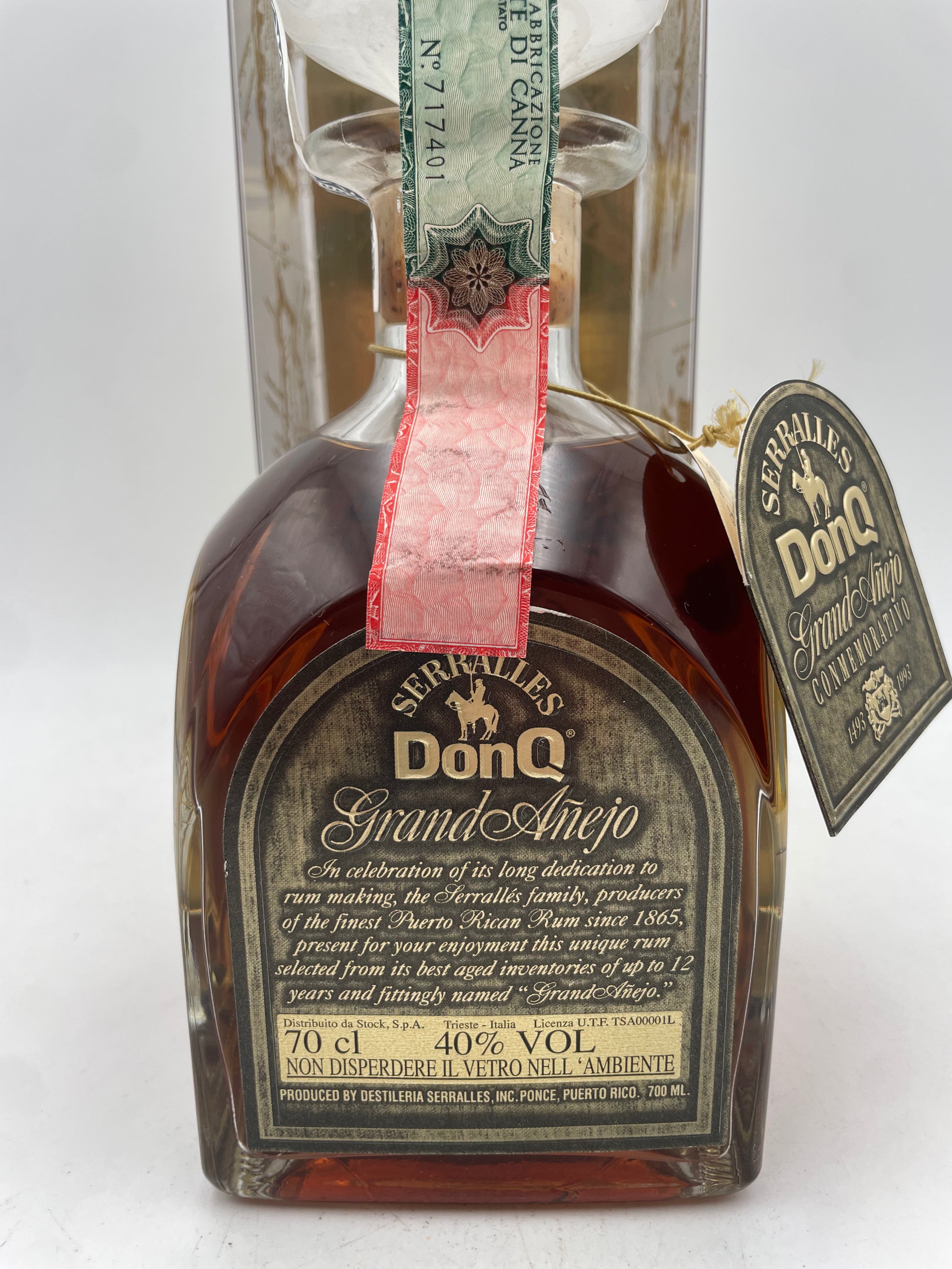 1993 - Serralles - Rum Don Q. Grand Anejo - Anni '90s