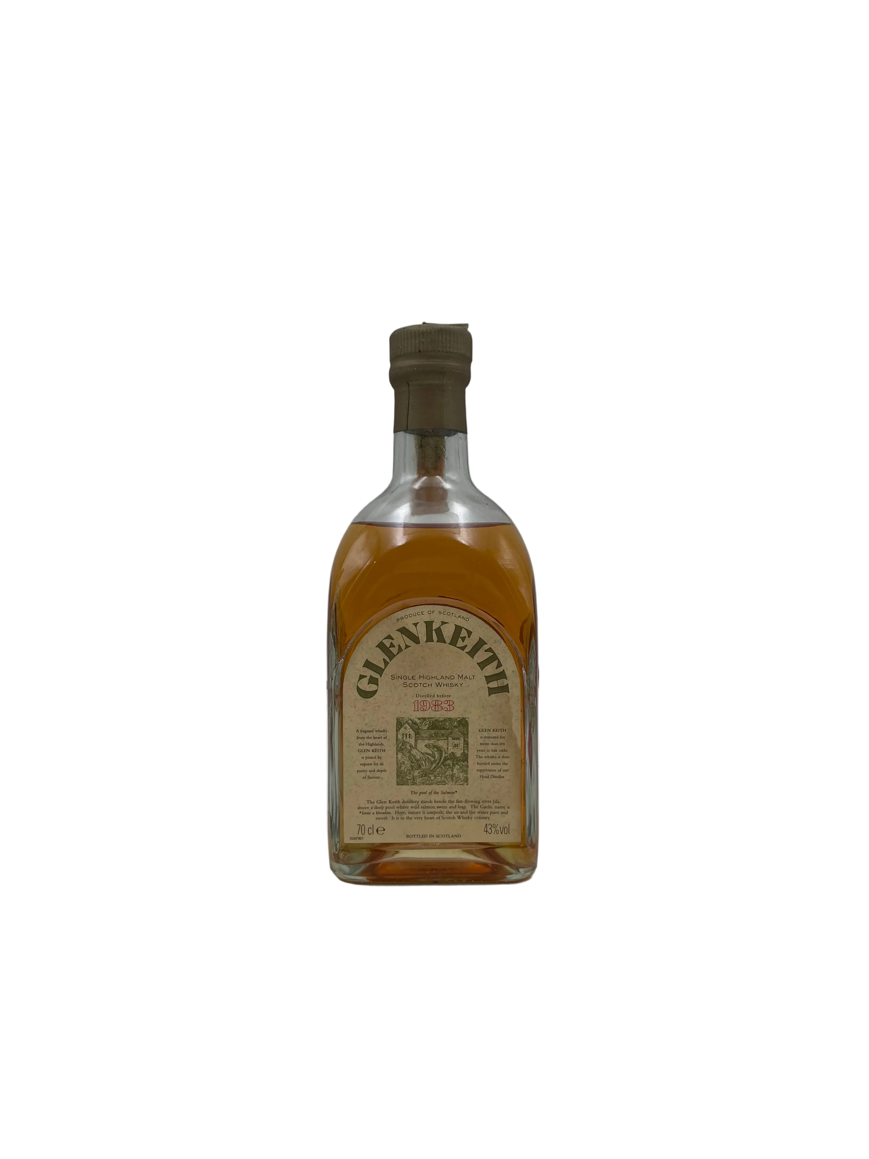 1983 - Glen Keith - Single Highland Malt Scotch WHisky - Bottl. Anni '90s