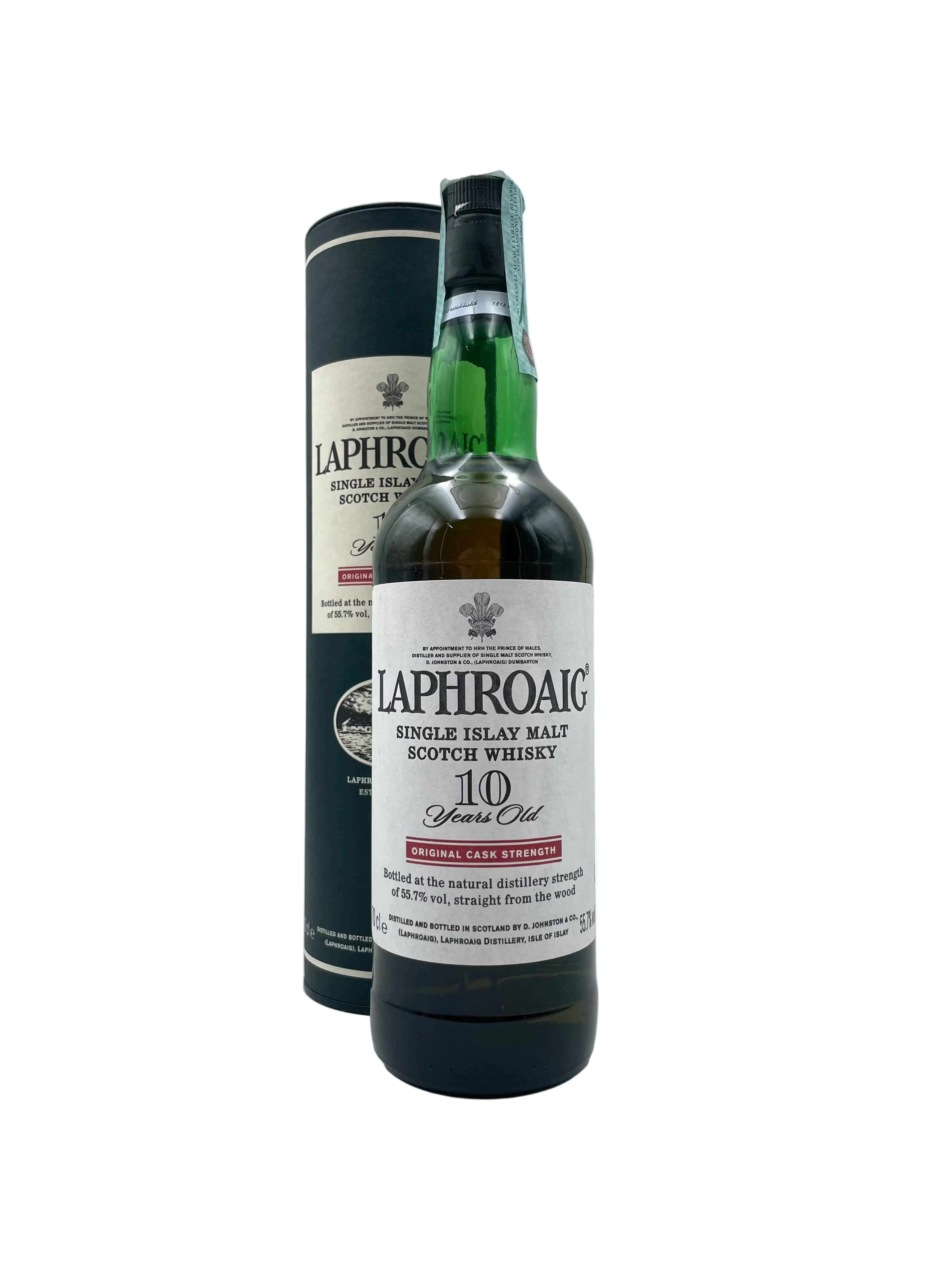 Laphroaig - 10 YO Original Cask Strength Single Islay Malt Scotch Whisky - Anni '00s