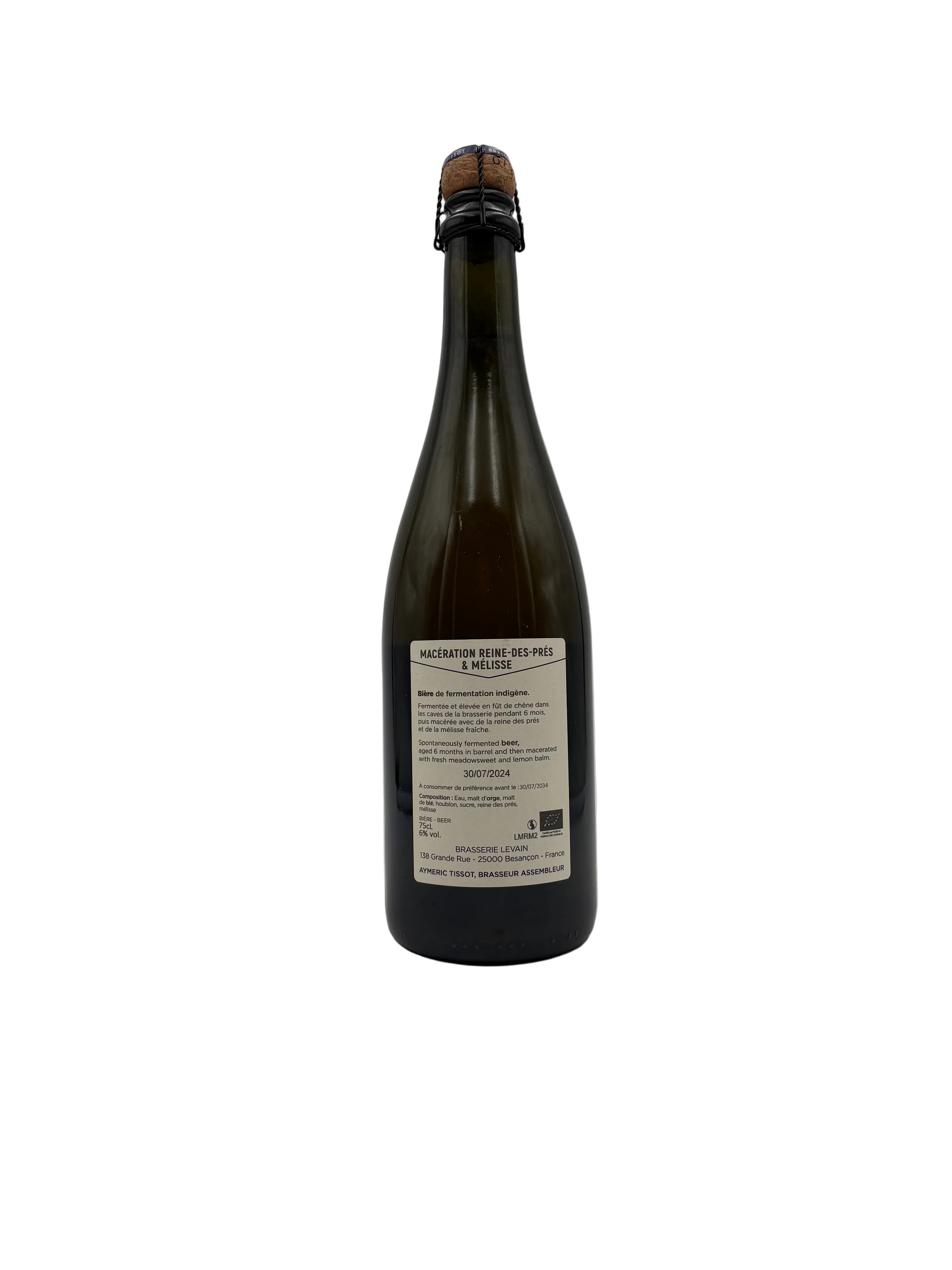 2024 - Brasserie Levain - Macération Reine-des-Prés & Mélisse