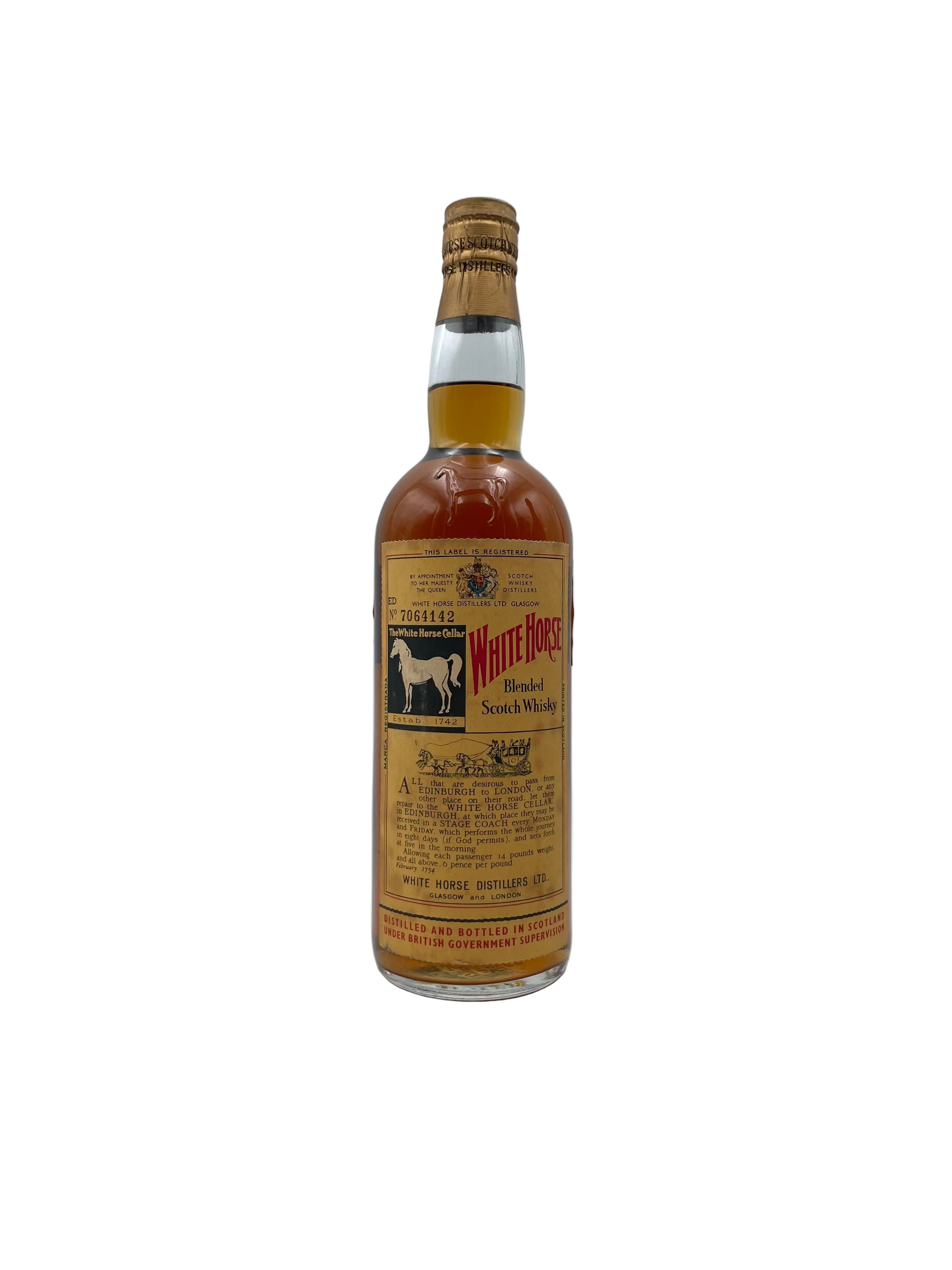 White Horse - Blended Scotch Whisky Spring Cap - Anni '60s