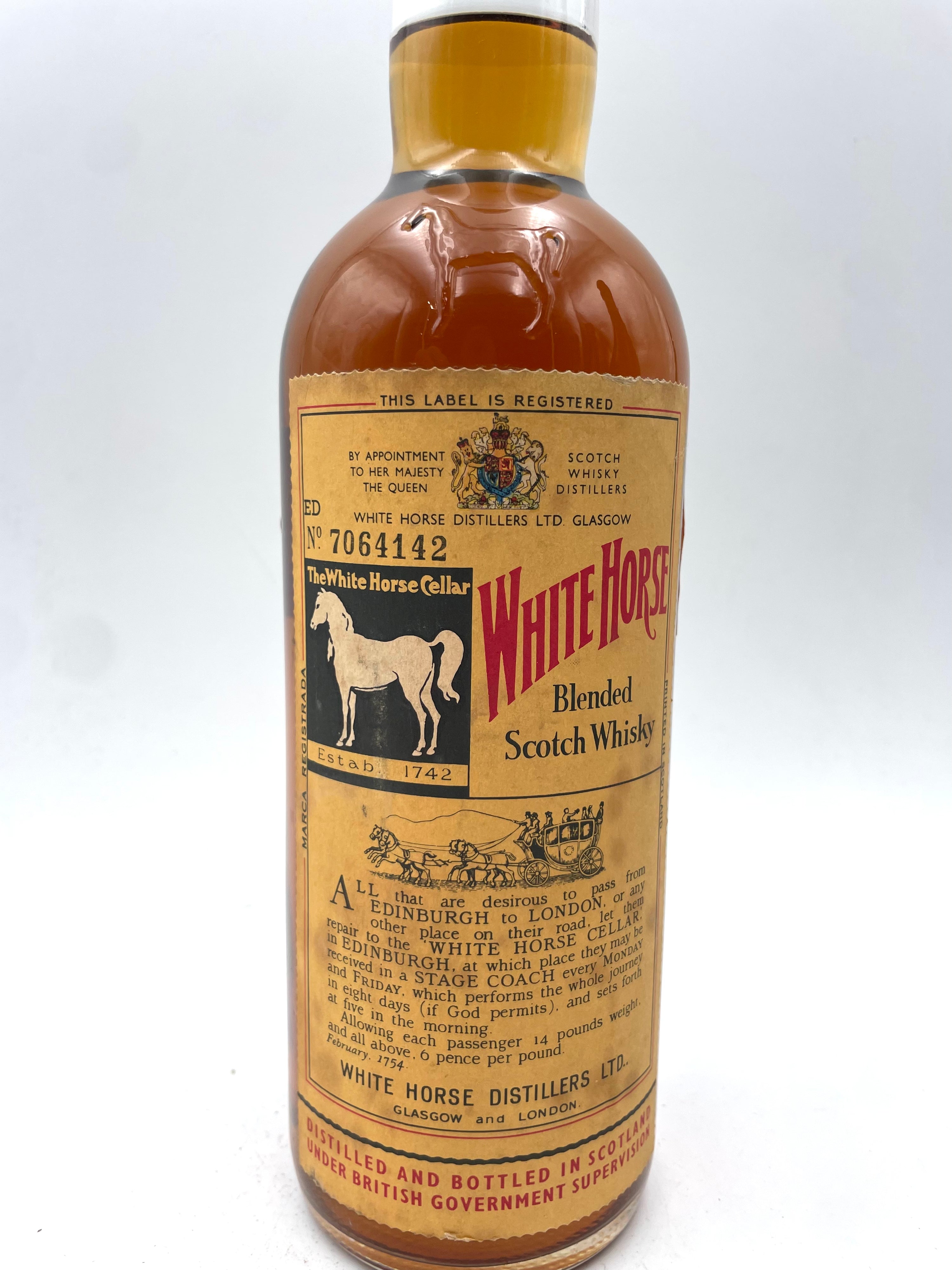 White Horse - Blended Scotch Whisky Spring Cap - Anni '60s
