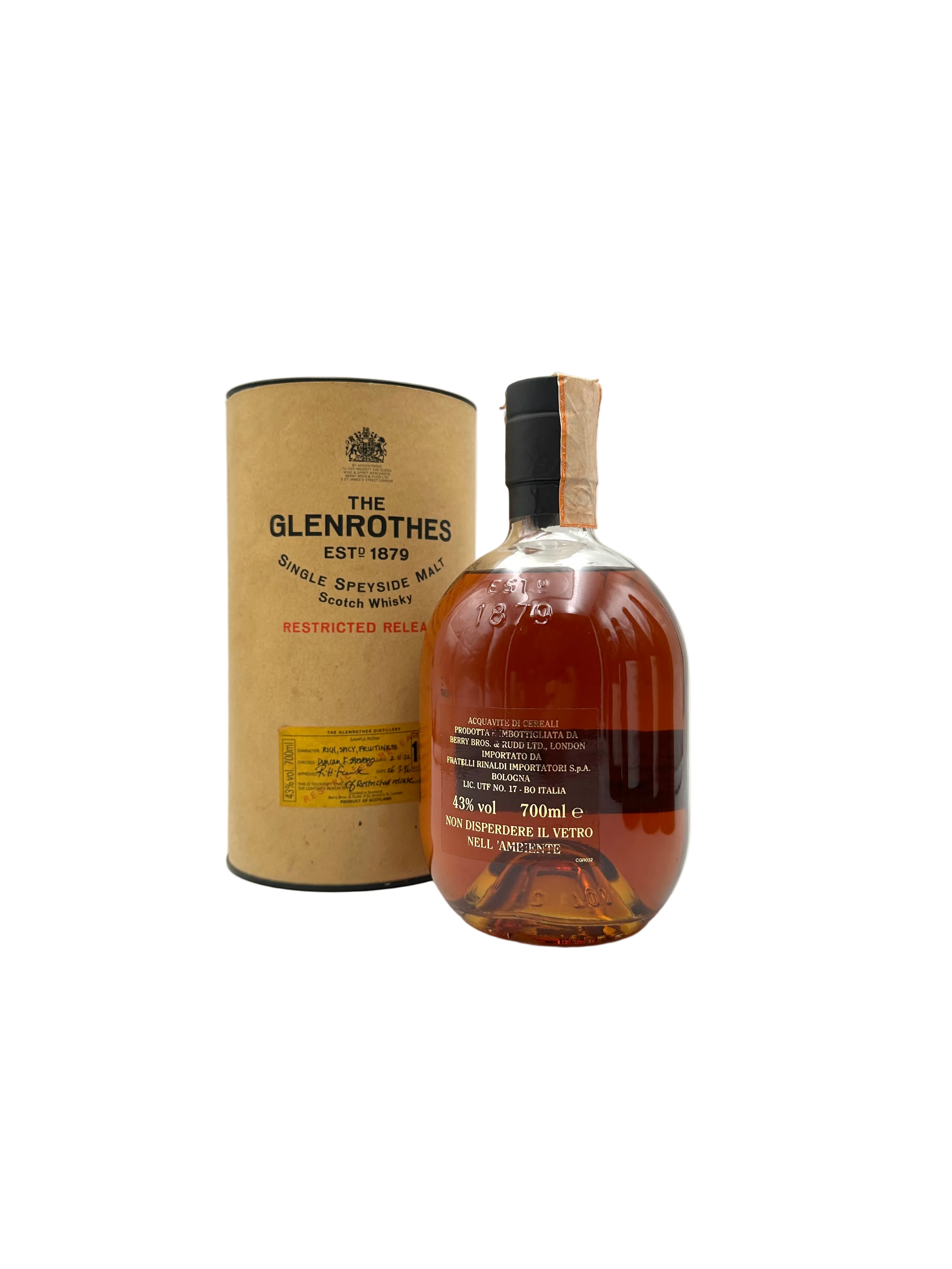 1972 - Glenrothes - Restricted Release Scotch Whisky - Bott. 1996