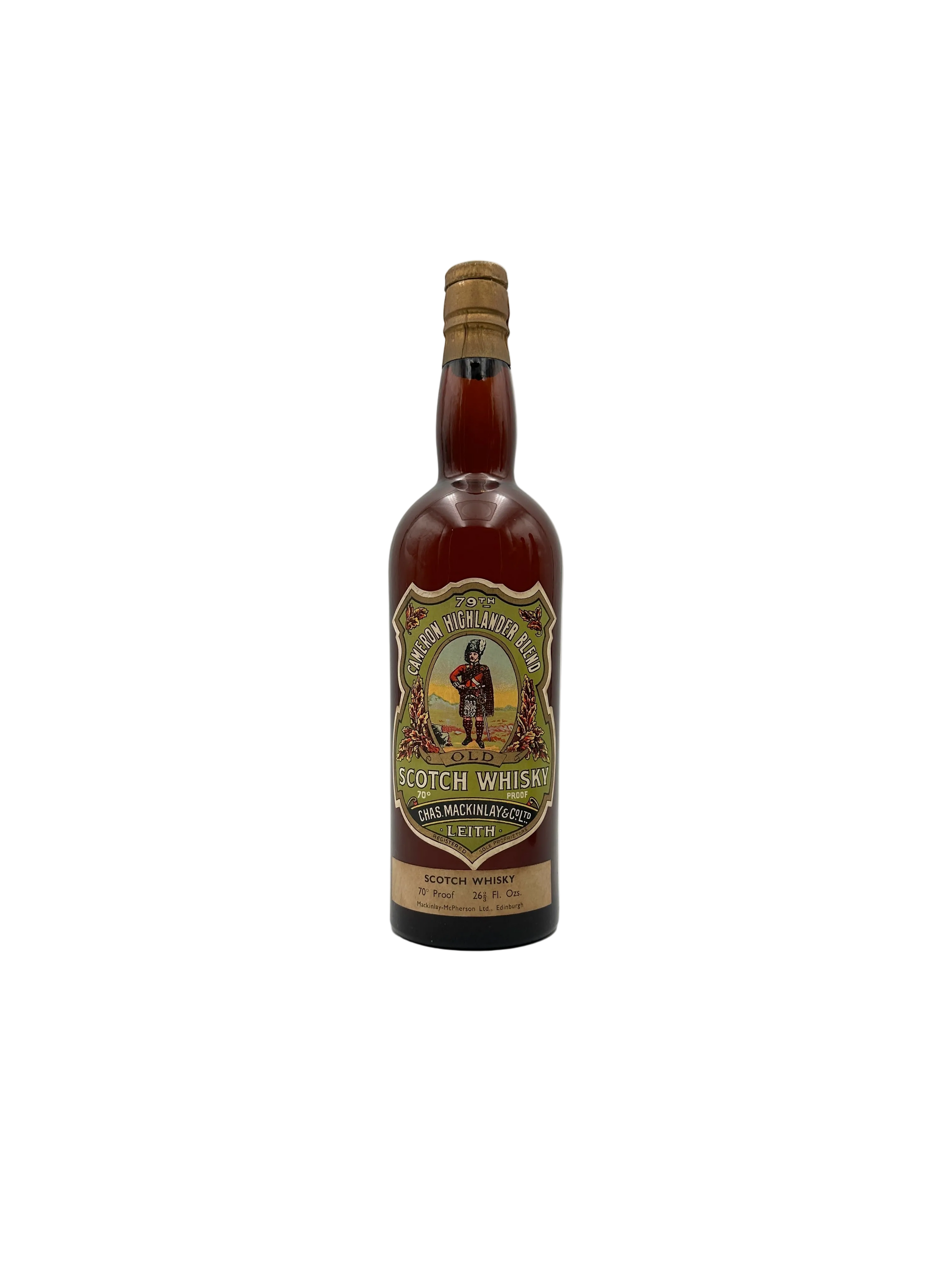 Chas Mackinlay - 79th Cameron Highlander Blend Scotch Whisky - 1960s