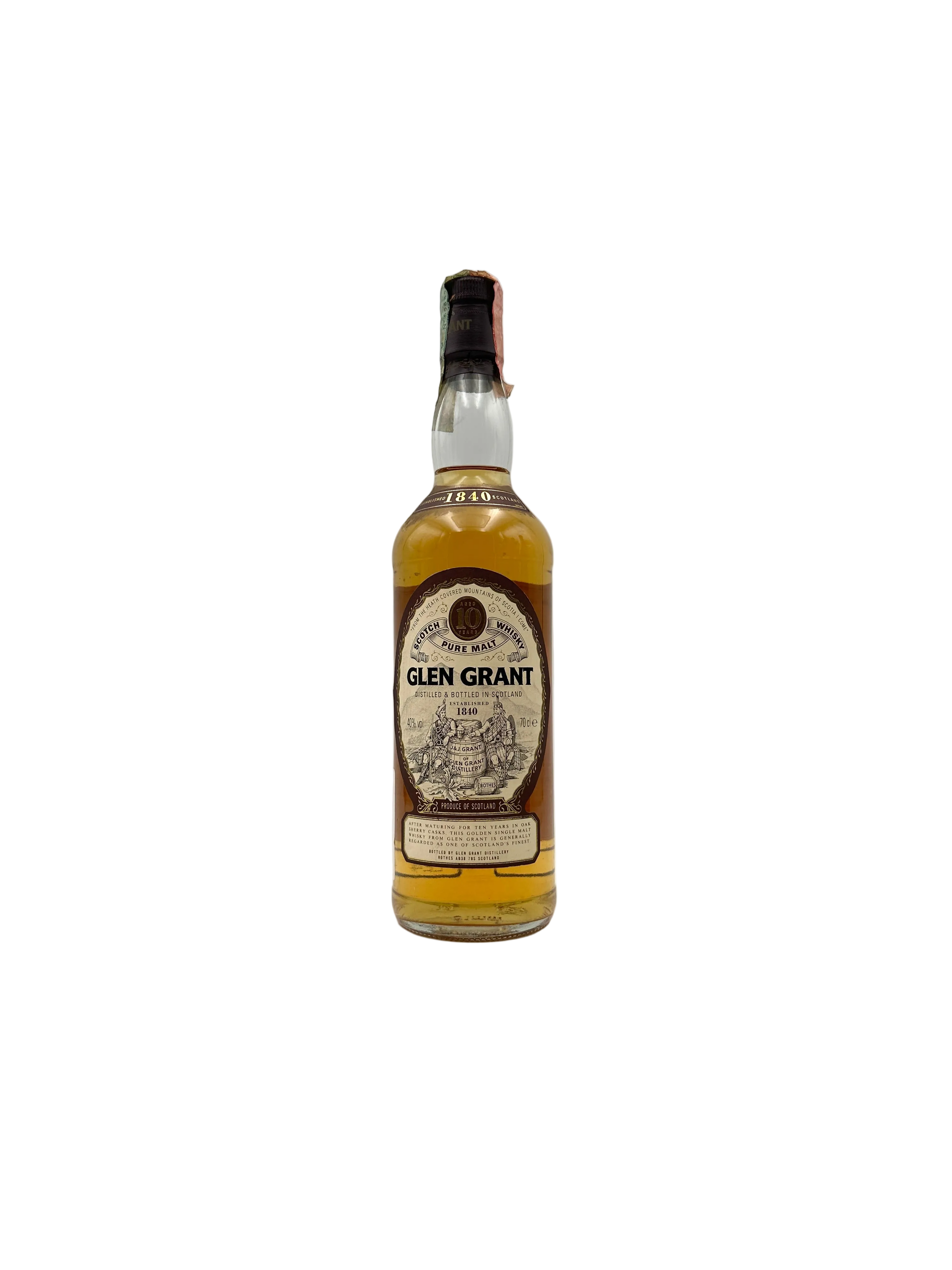Glen Grant - 10 Years Old Pure Malt Scotch Whisky - 1990s
