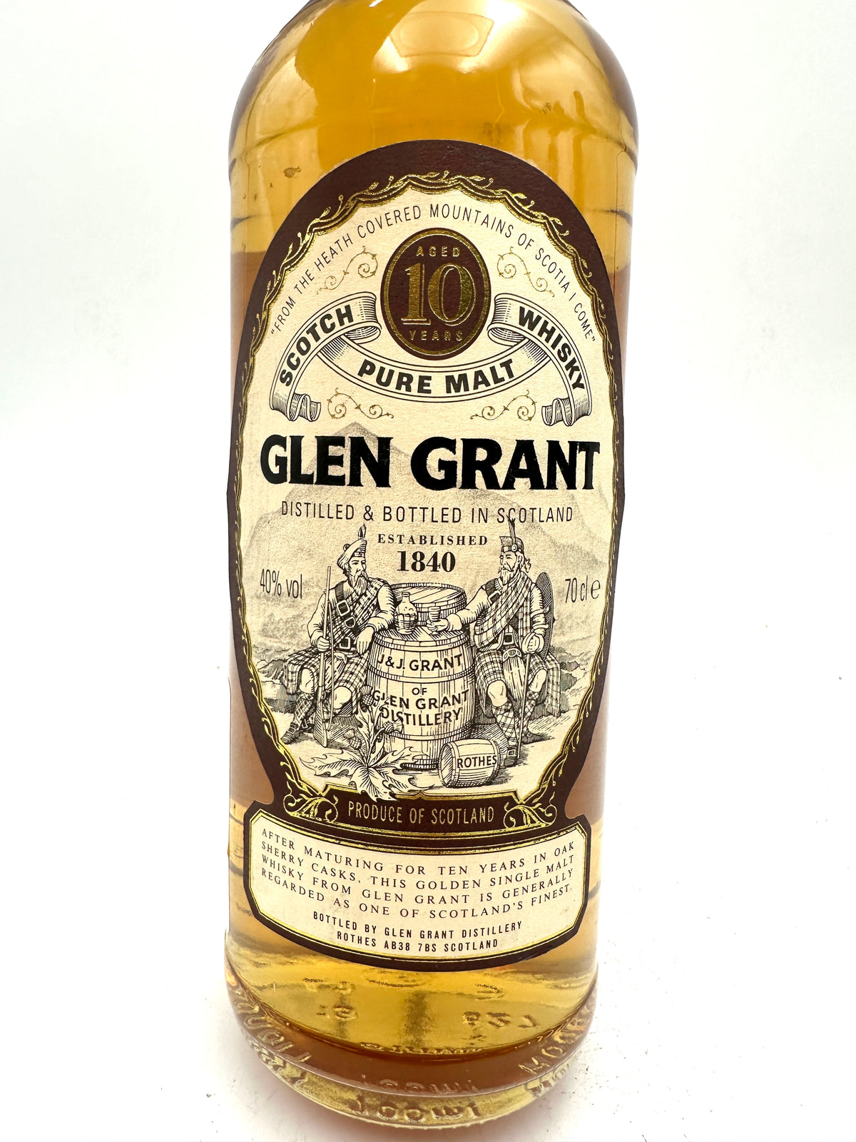 Glen Grant - 10 Years Old Pure Malt Scotch Whisky - 1990s