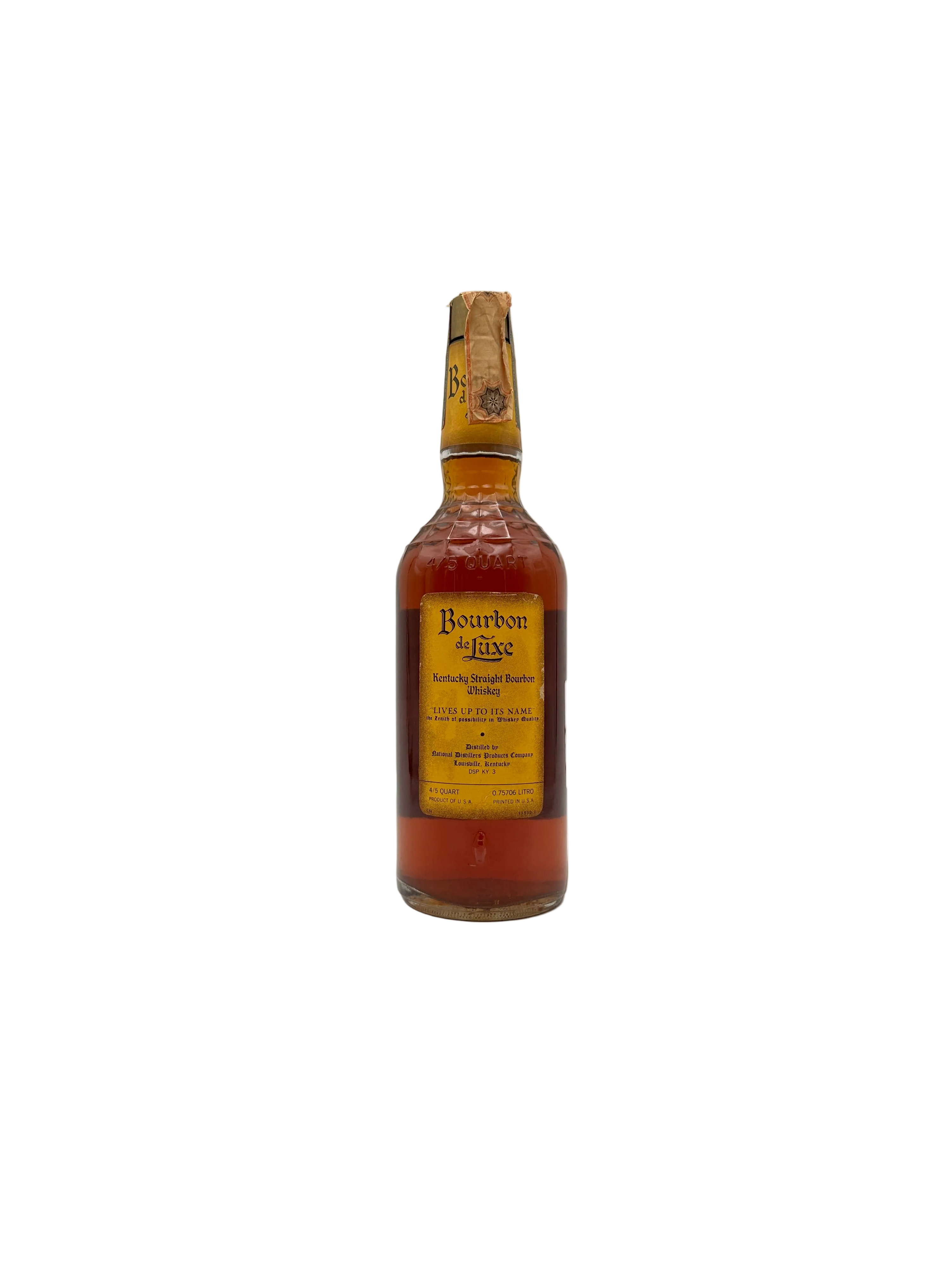Bourbon de Luxe - Kentucky Straight Bourbon Whiskey - 1960s