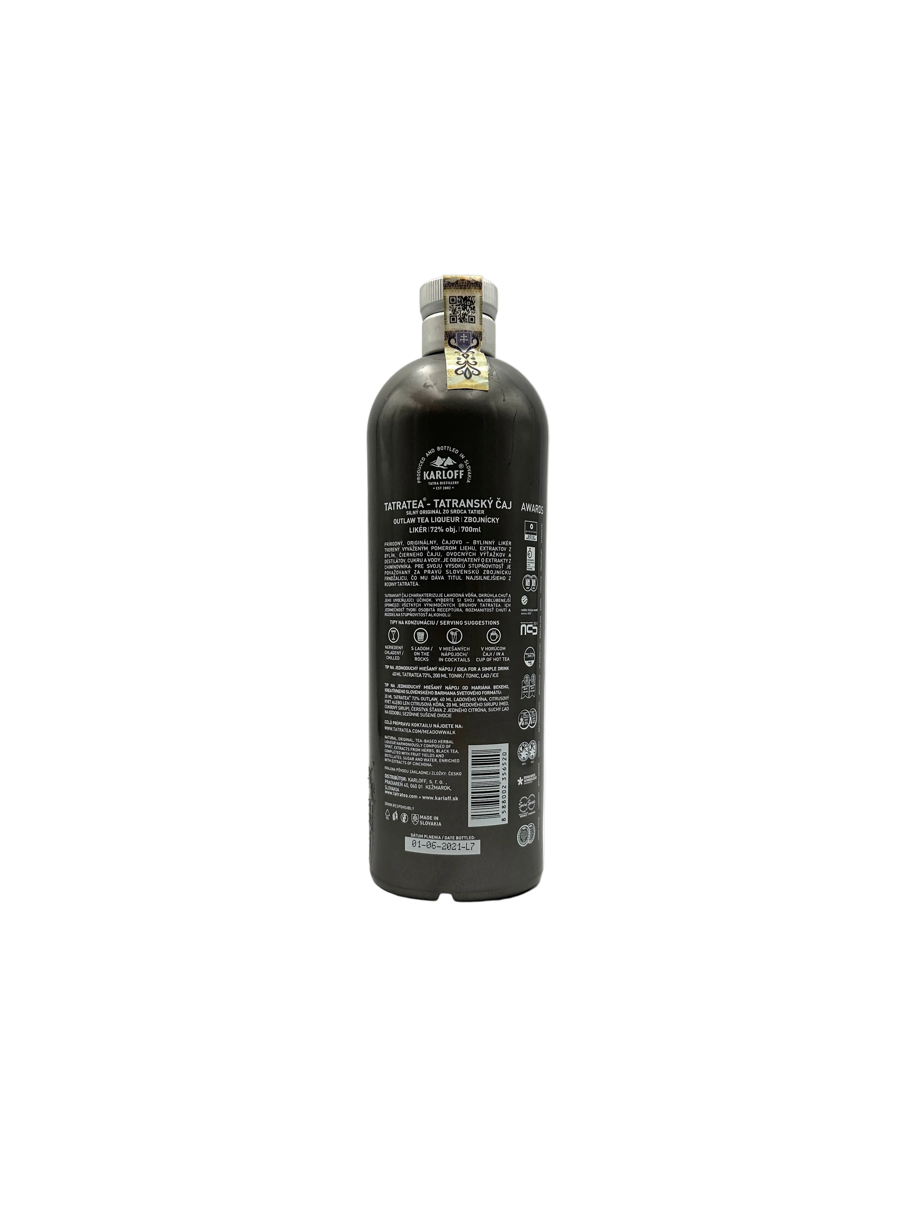 Tatratea - Outlaw Tea Liqueur 72% - Bottl. 2021