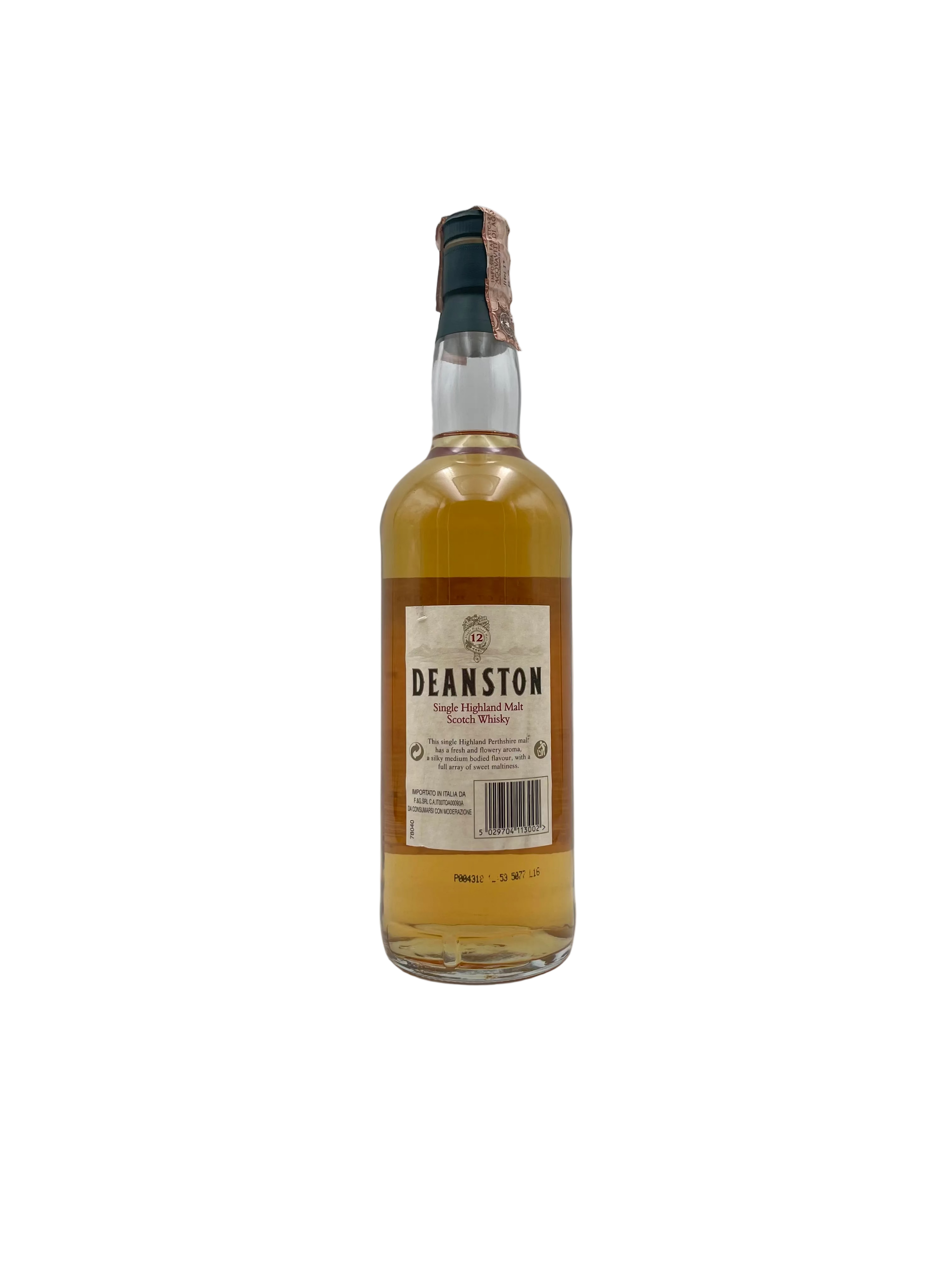 Deanston - 12 YO Single Highland Malt Scotch Whisky - Anni '90s