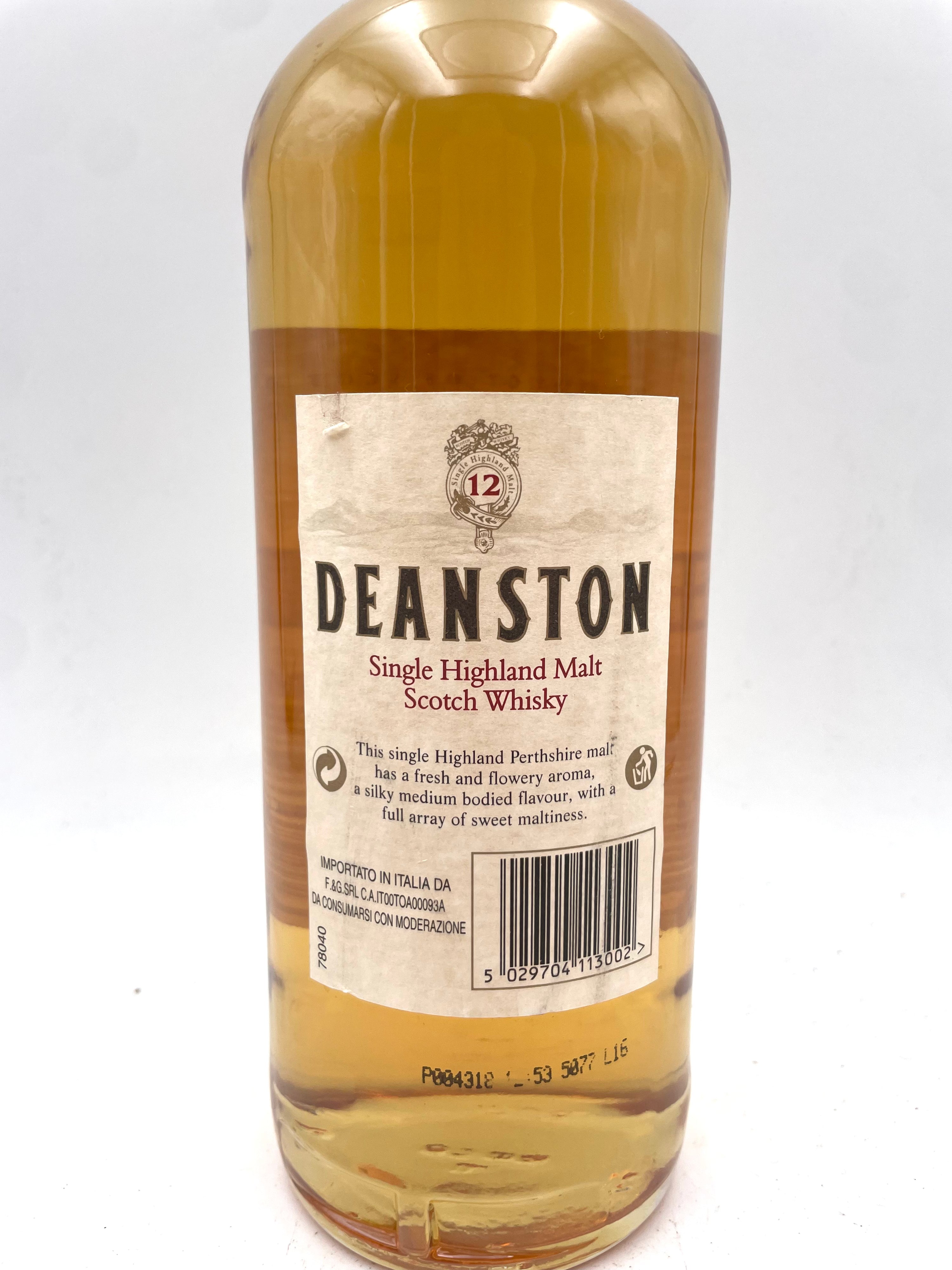 Deanston - 12 YO Single Highland Malt Scotch Whisky - Anni '90s