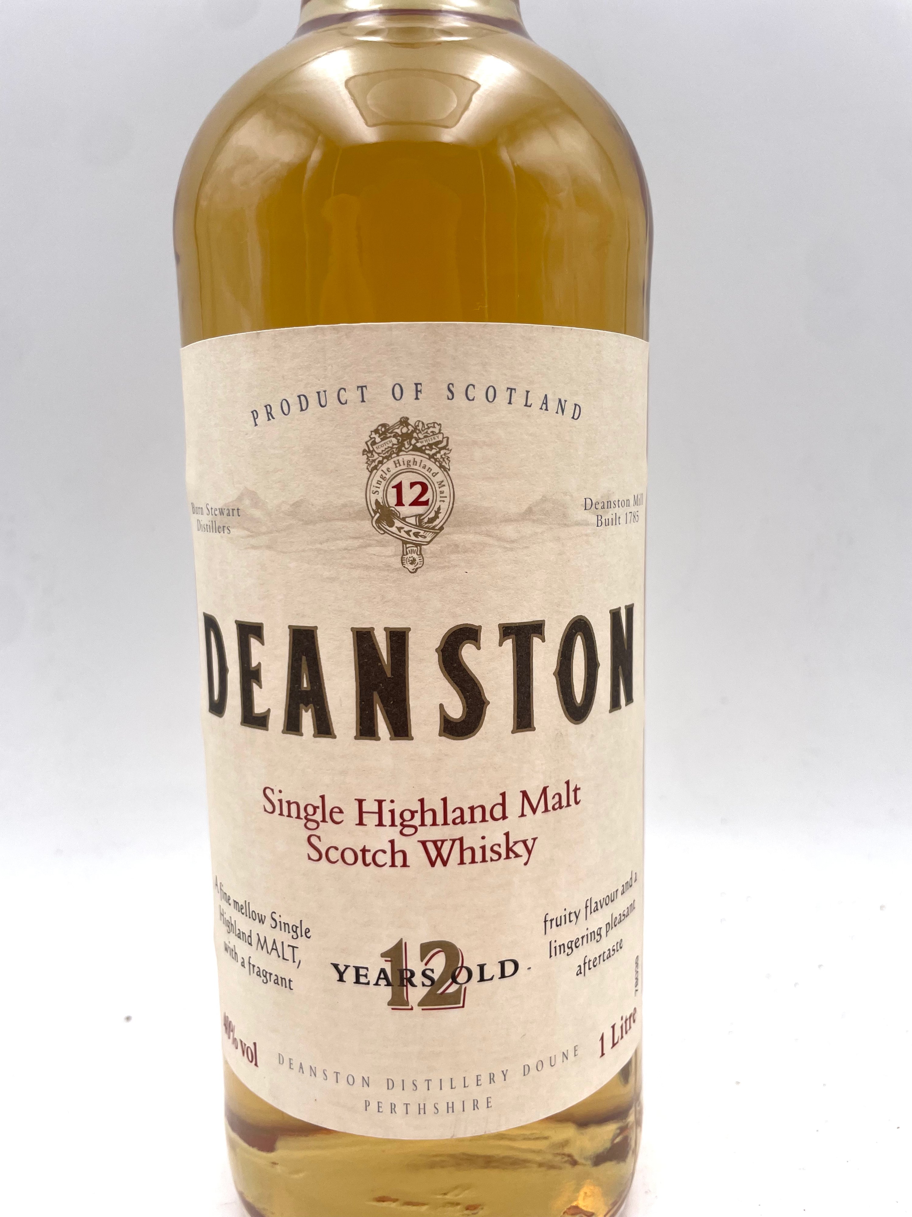 Deanston - 12 YO Single Highland Malt Scotch Whisky - Anni '90s