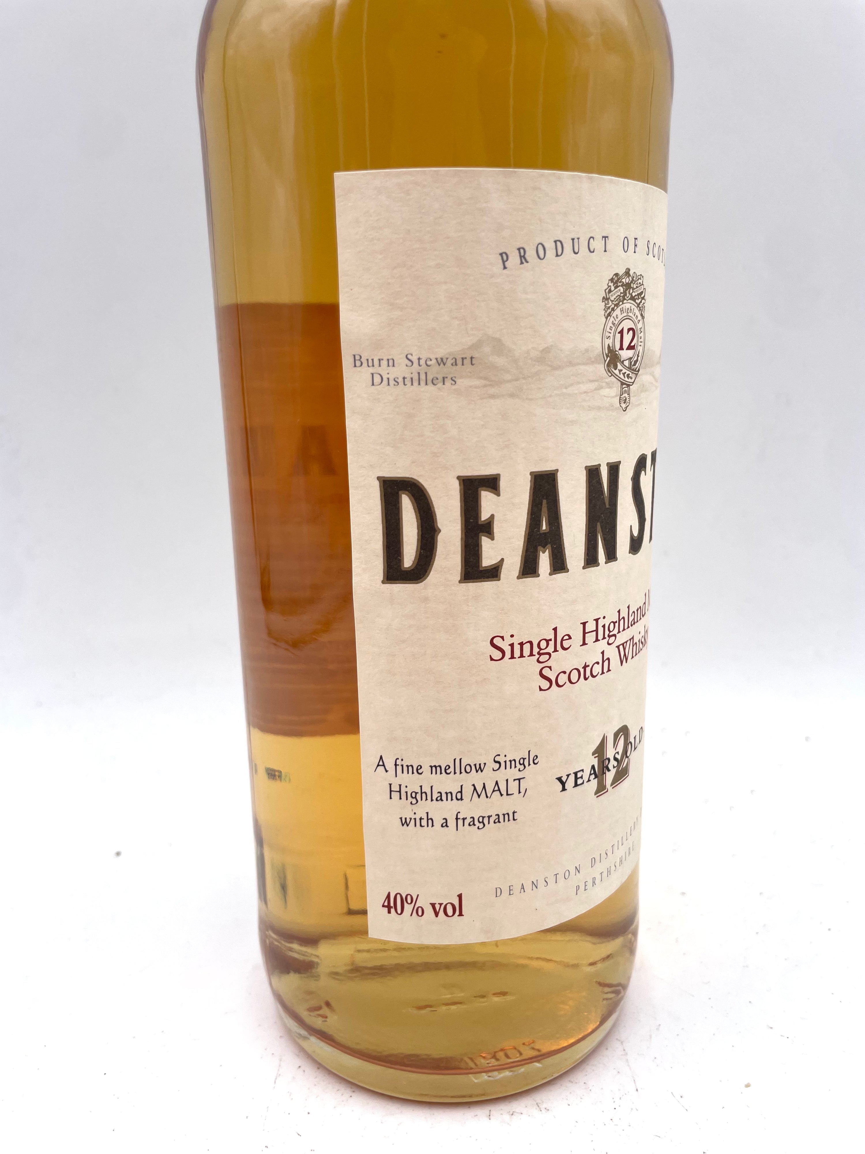 Deanston - 12 YO Single Highland Malt Scotch Whisky - Anni '90s