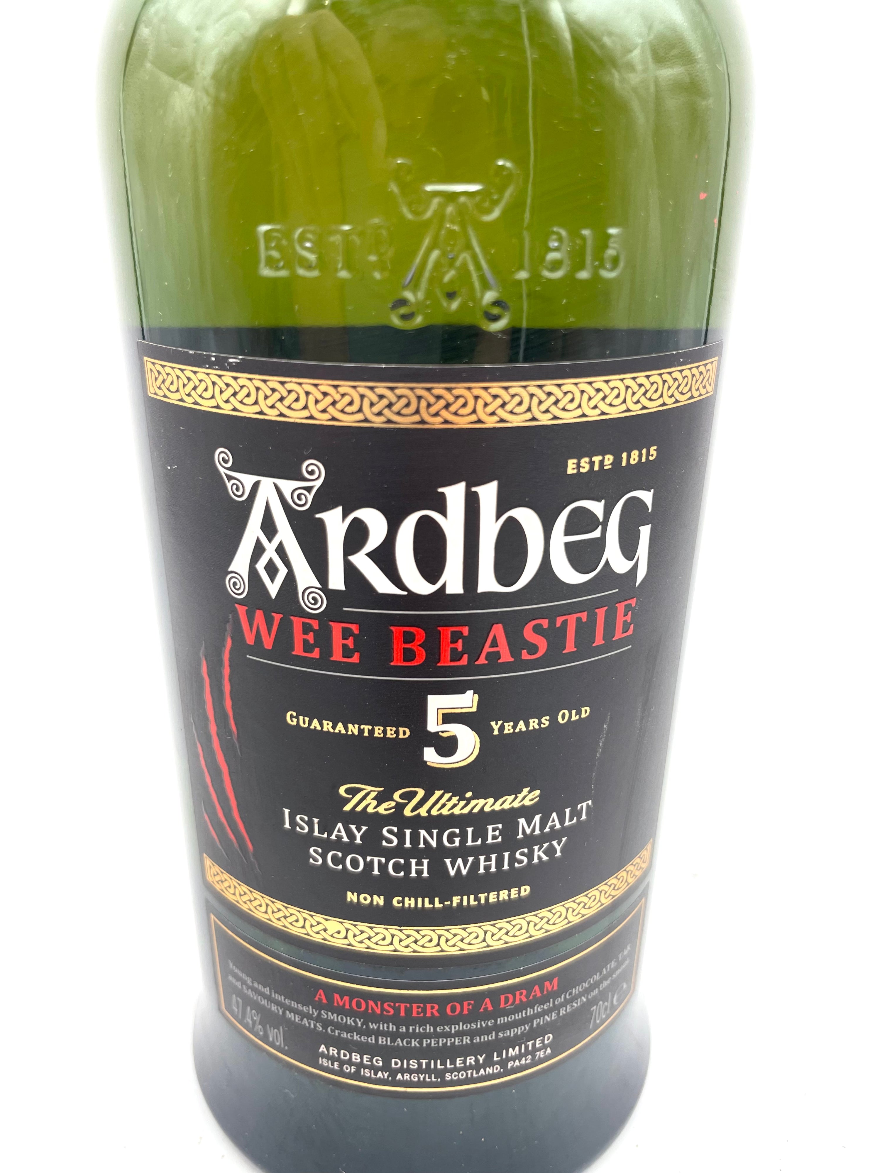 Ardbeg - 5 YO Wee Beastie Islay Single Malt Scotch Whisky - Bottl. 2020