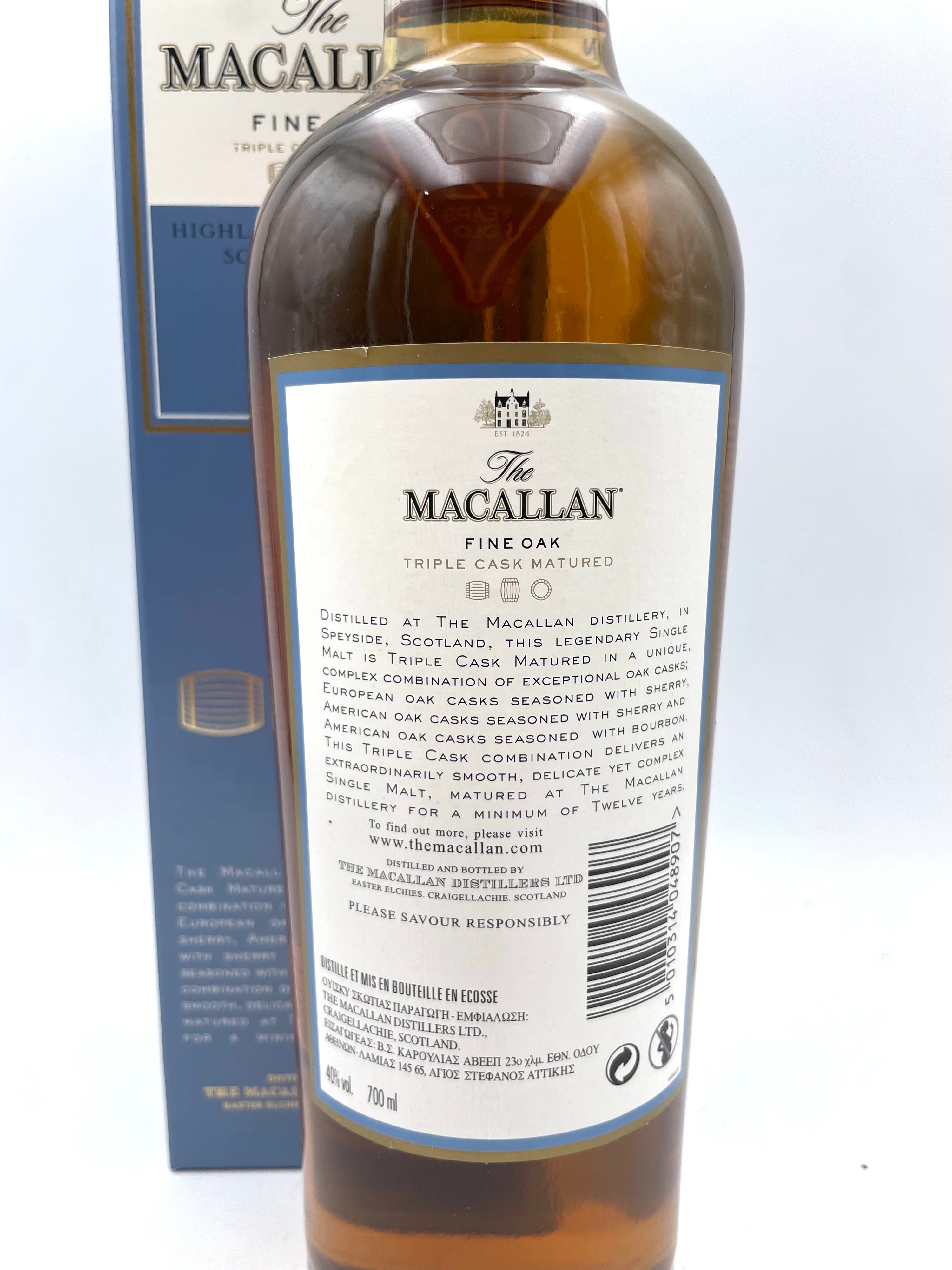 Macallan - 12 YO Fine Oak Highland Single Malt Scotch Whisky - Anni '00s