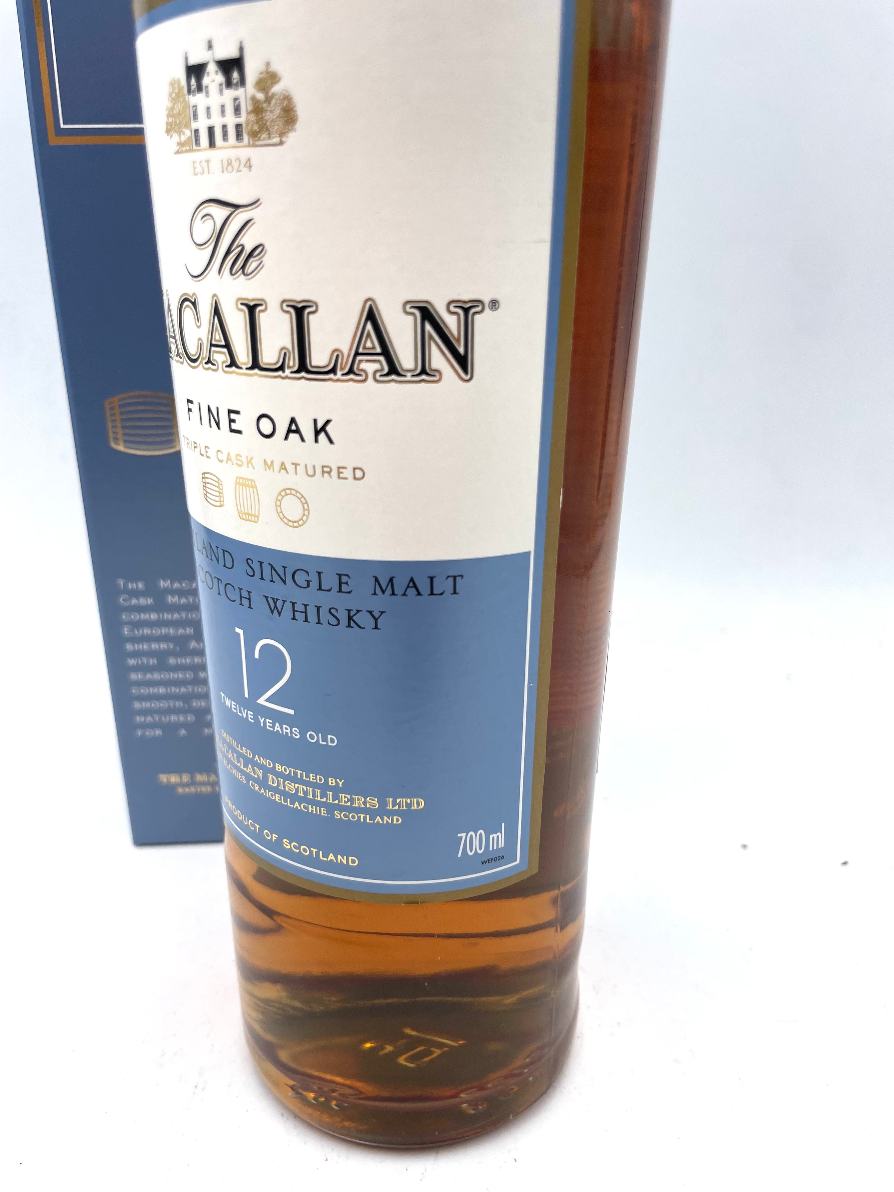 Macallan - 12 YO Fine Oak Highland Single Malt Scotch Whisky - Anni '00s