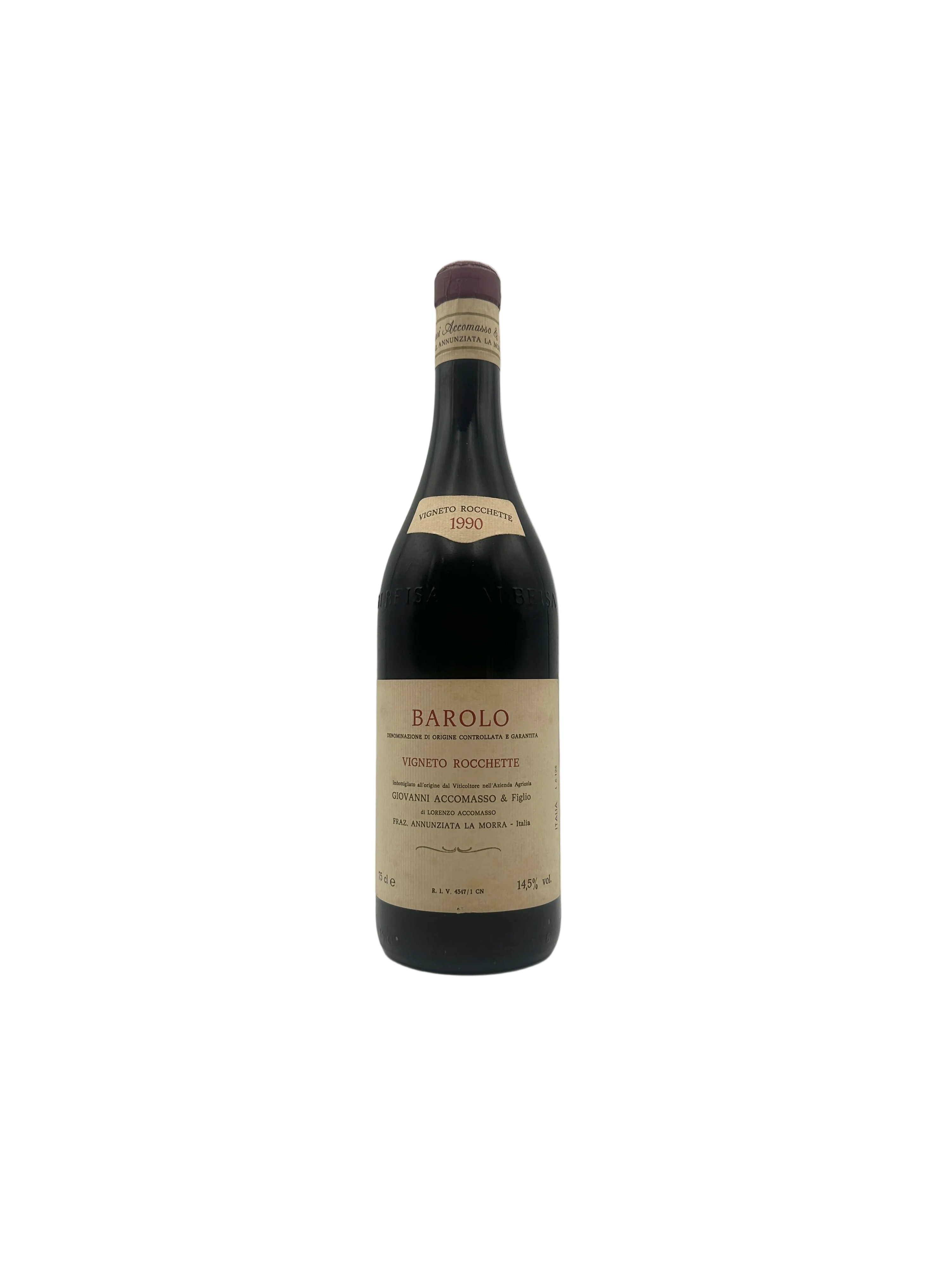 1990 - Cav. Lorenzo Accomasso - Barolo Vigneto Rocchette