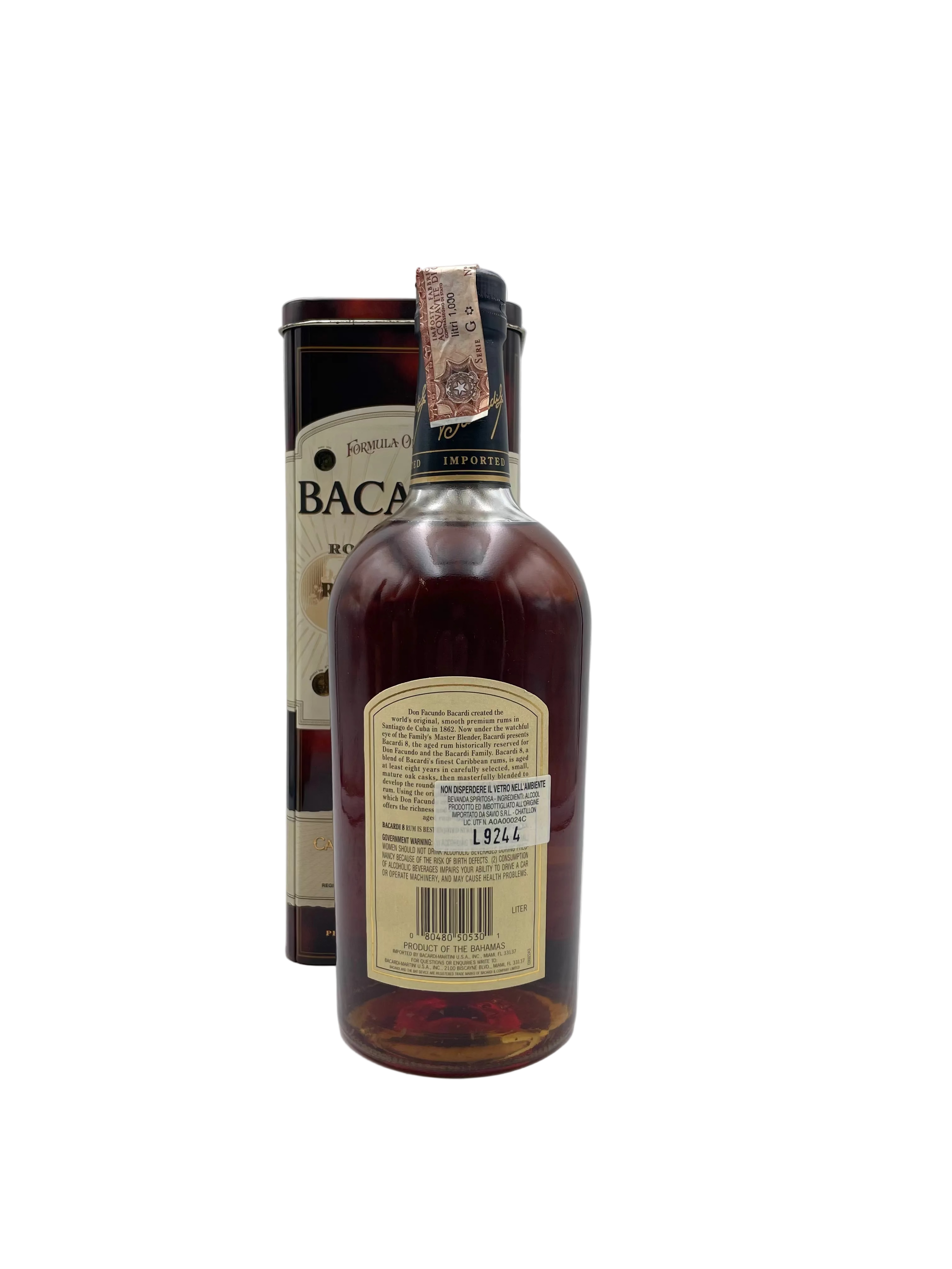 Bacardi - Ron 8 Anos Reserva Superior - Anni '90s