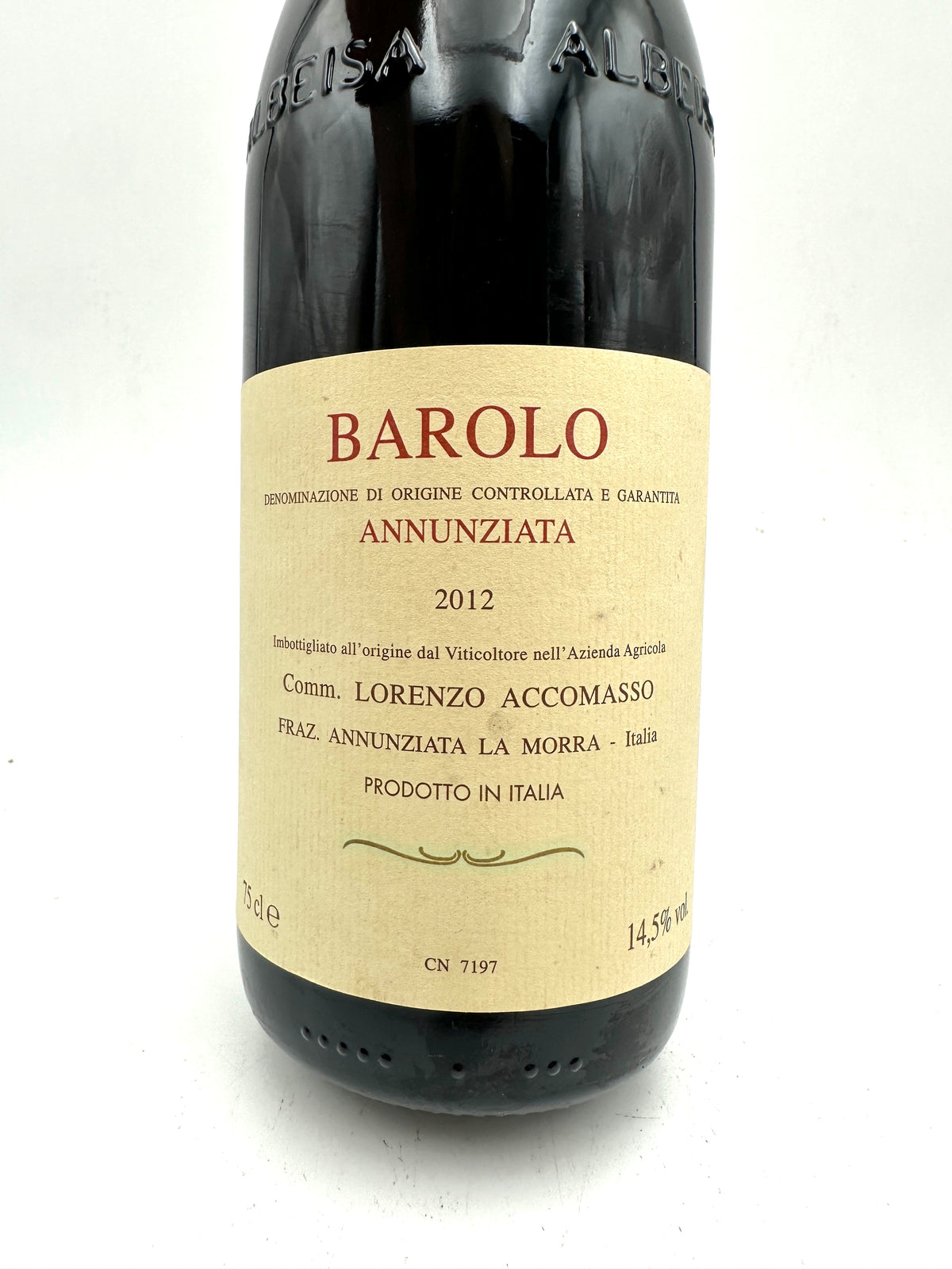 2012 - Cav. Lorenzo Accomasso - Barolo Annunziata