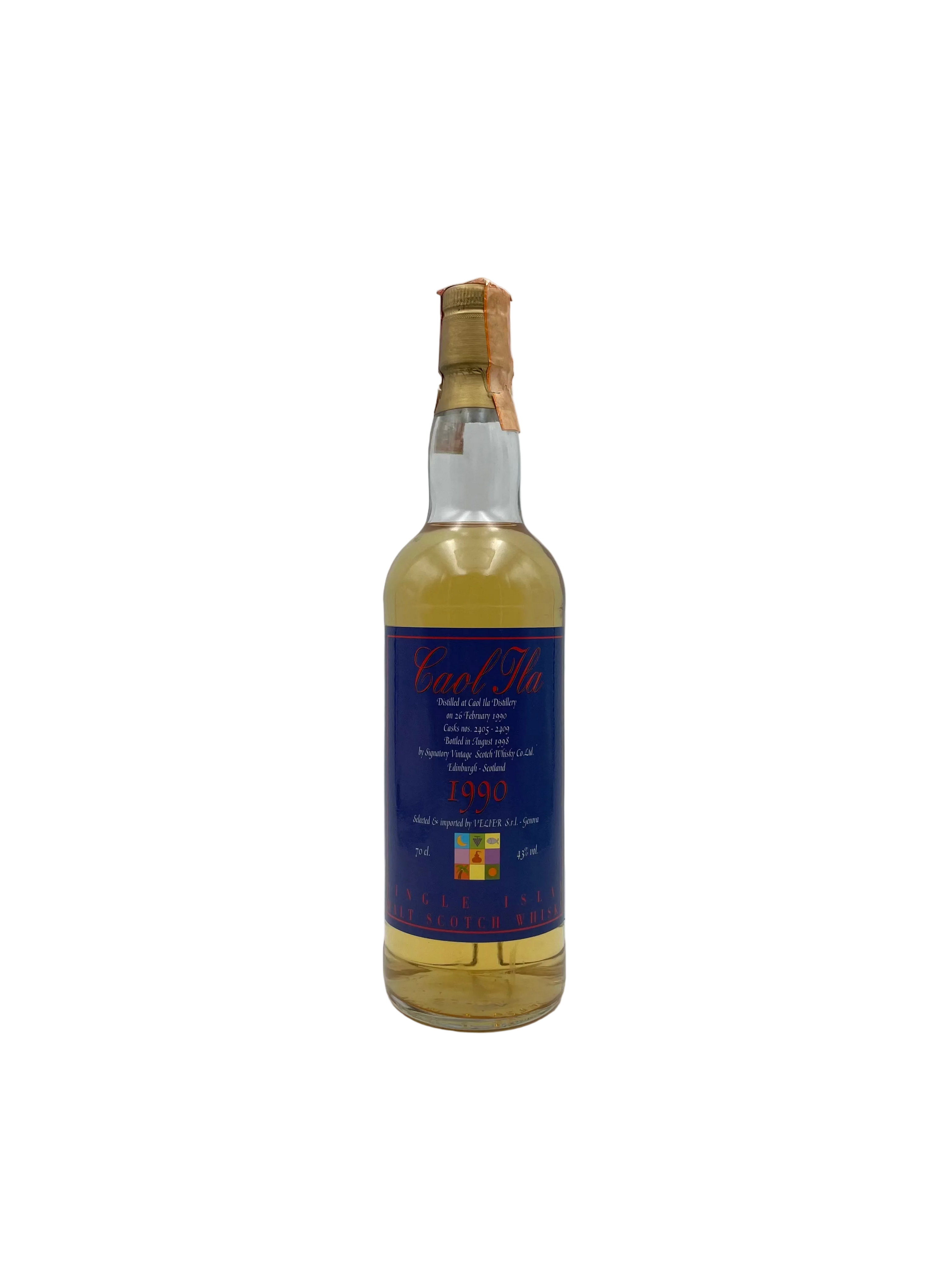 1990 - Caol Ila - Single Islay Malt Scotch Whisky - Selected Velier - Bottl. 1998