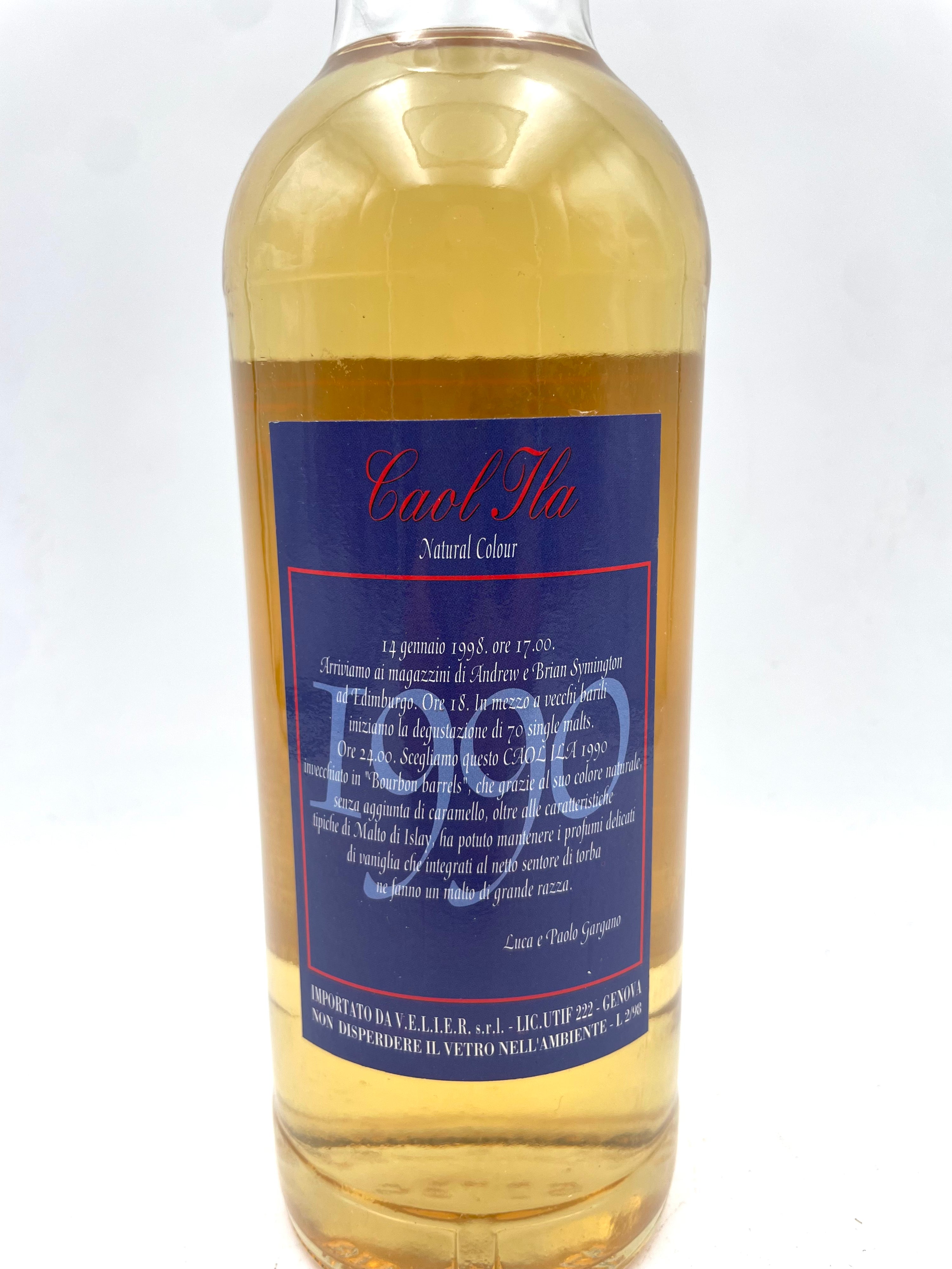 1990 - Caol Ila - Single Islay Malt Scotch Whisky - Selected Velier - Bottl. 1998