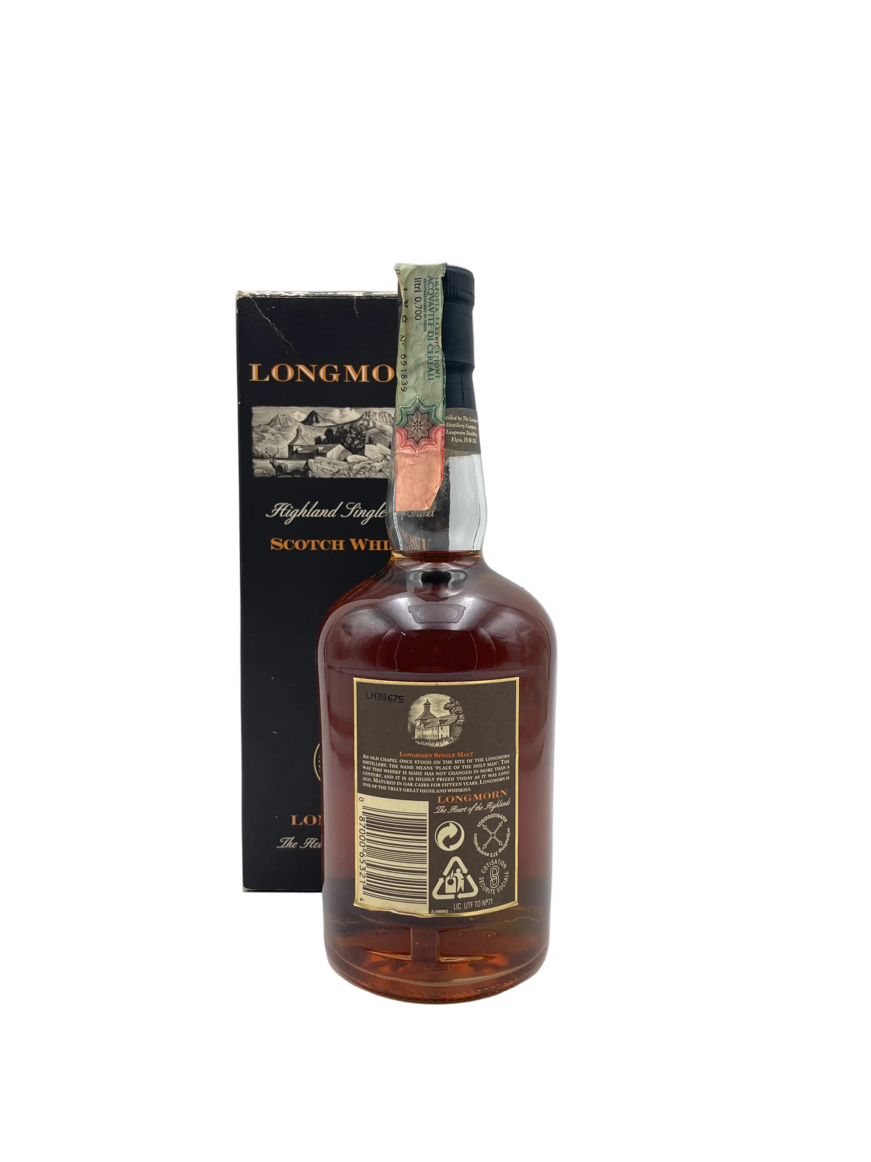 Longmorn - 15 YO Highland Single Malt Scotch Whisky - Anni '90s