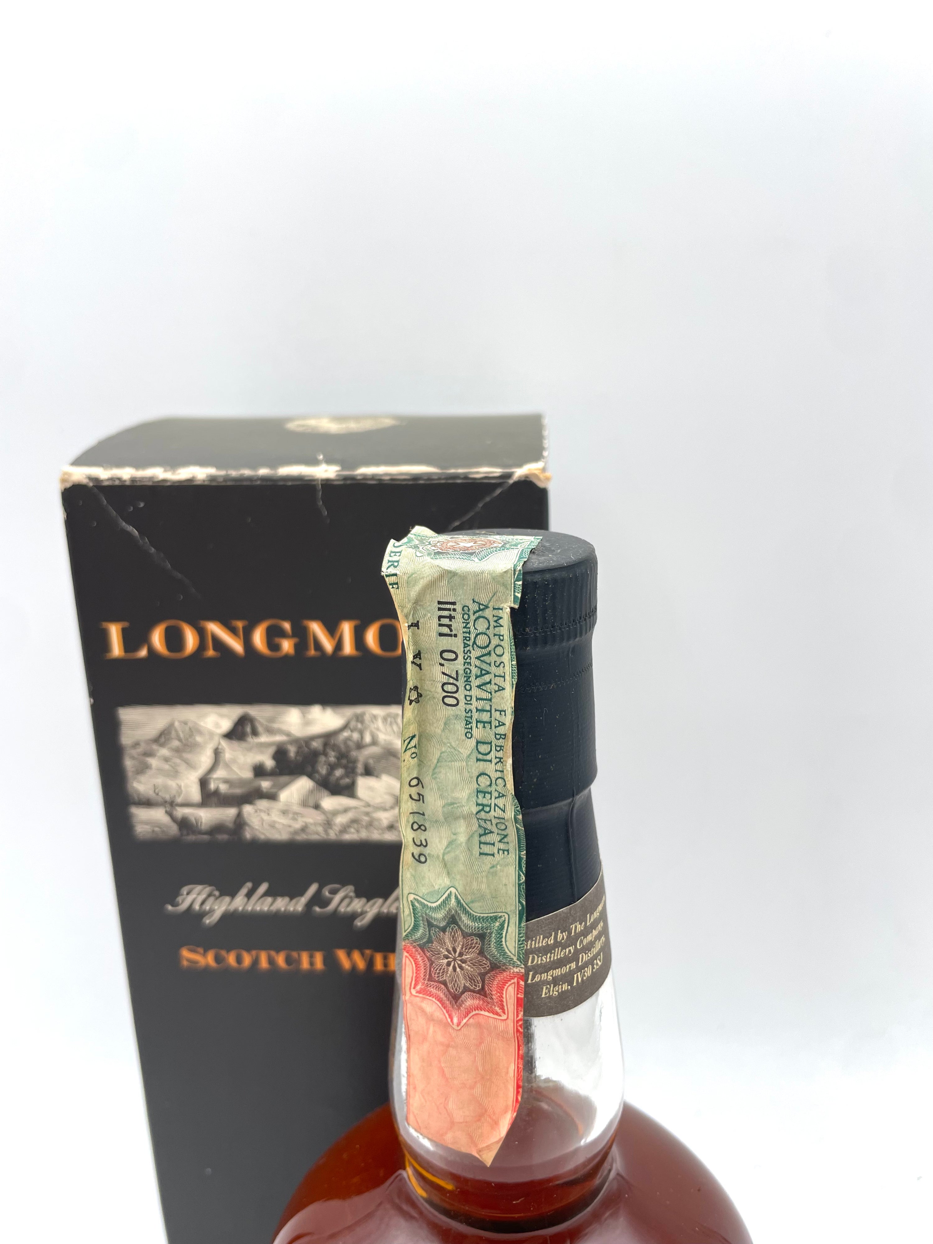 Longmorn - 15 YO Highland Single Malt Scotch Whisky - Anni '90s