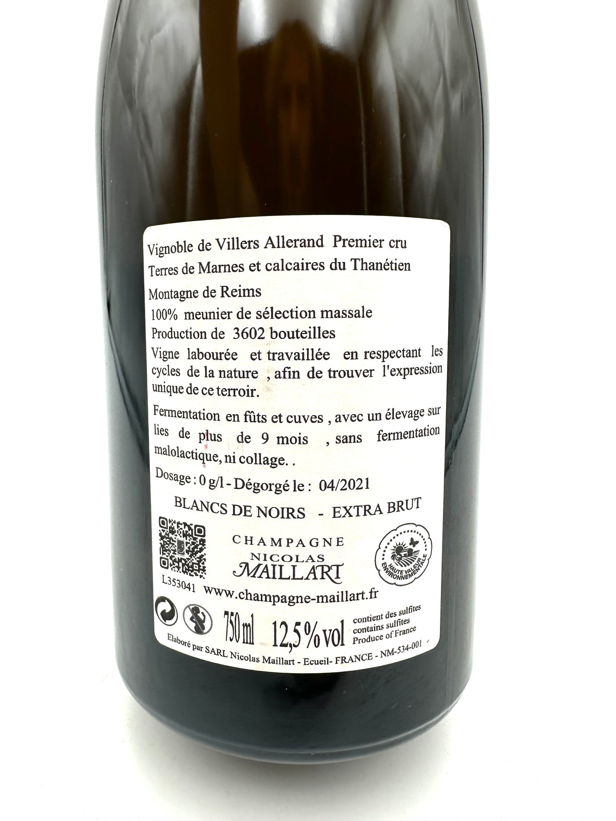 2017 - Nicolas Maillart - Champagne Mont Martin Premier Cru
