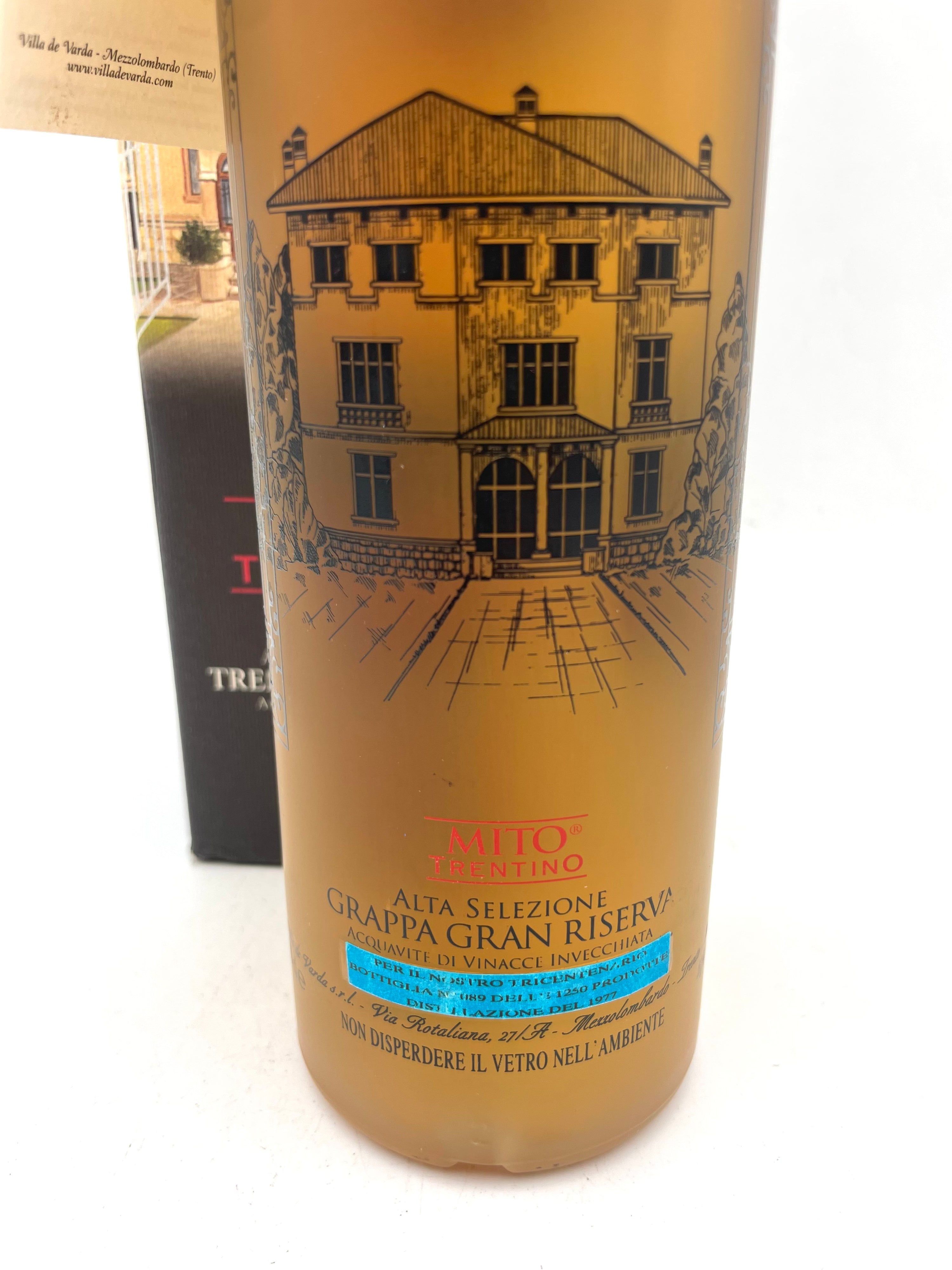 Villa de Varda - Grappa Gran Riserva Mito Trentino - Anni '90s