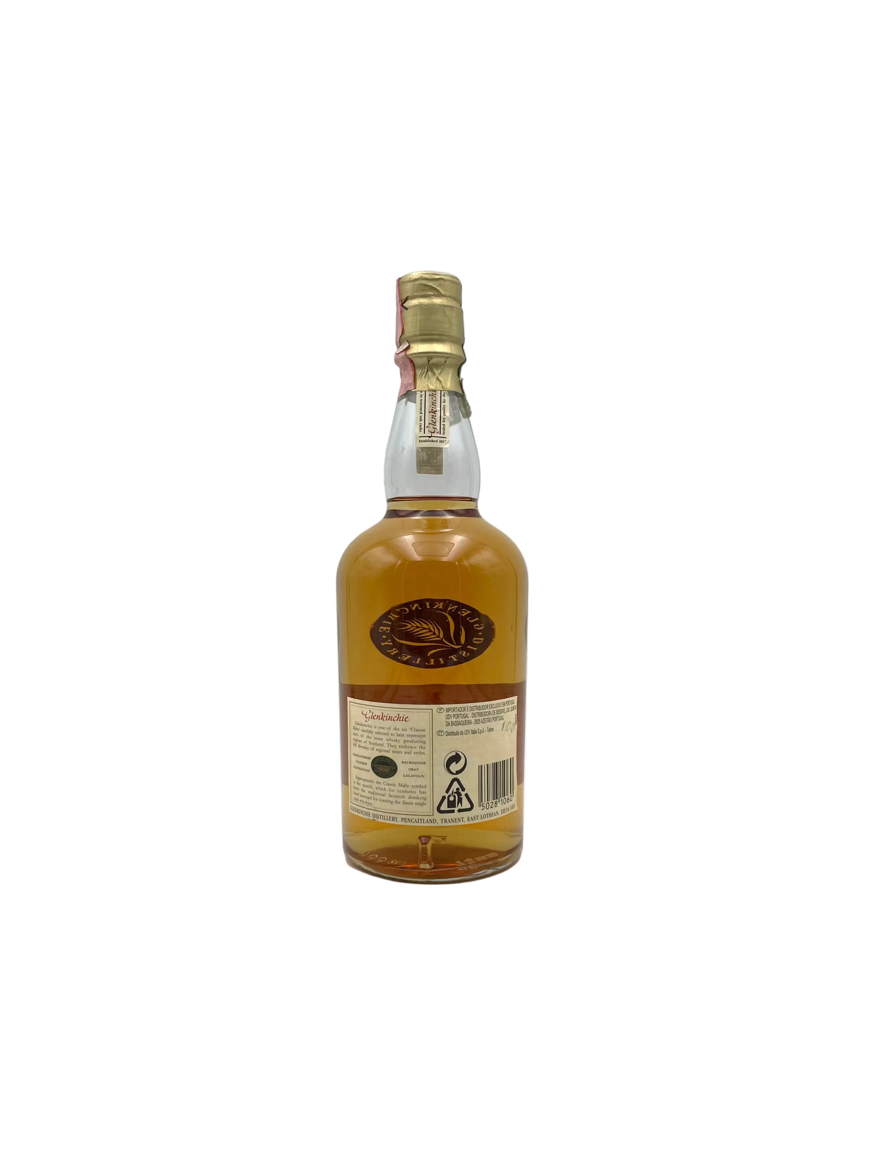 Glenkinchie - 10 YO Lowland Single Malt Scotch Whisky - Anni '90s
