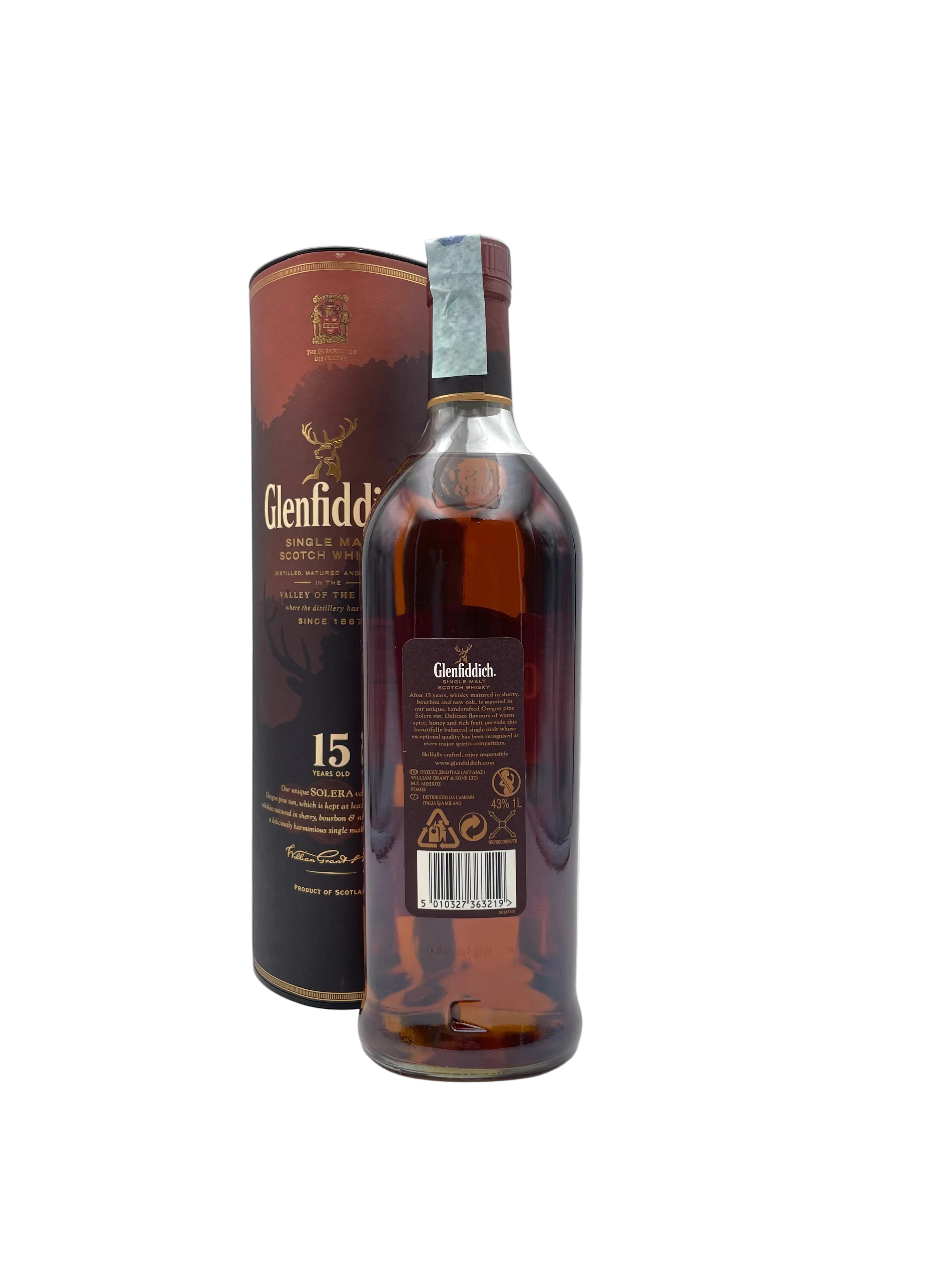 Glenfiddich - 15 YO Solera Single Malt Scotch Whisky - Anni '00s