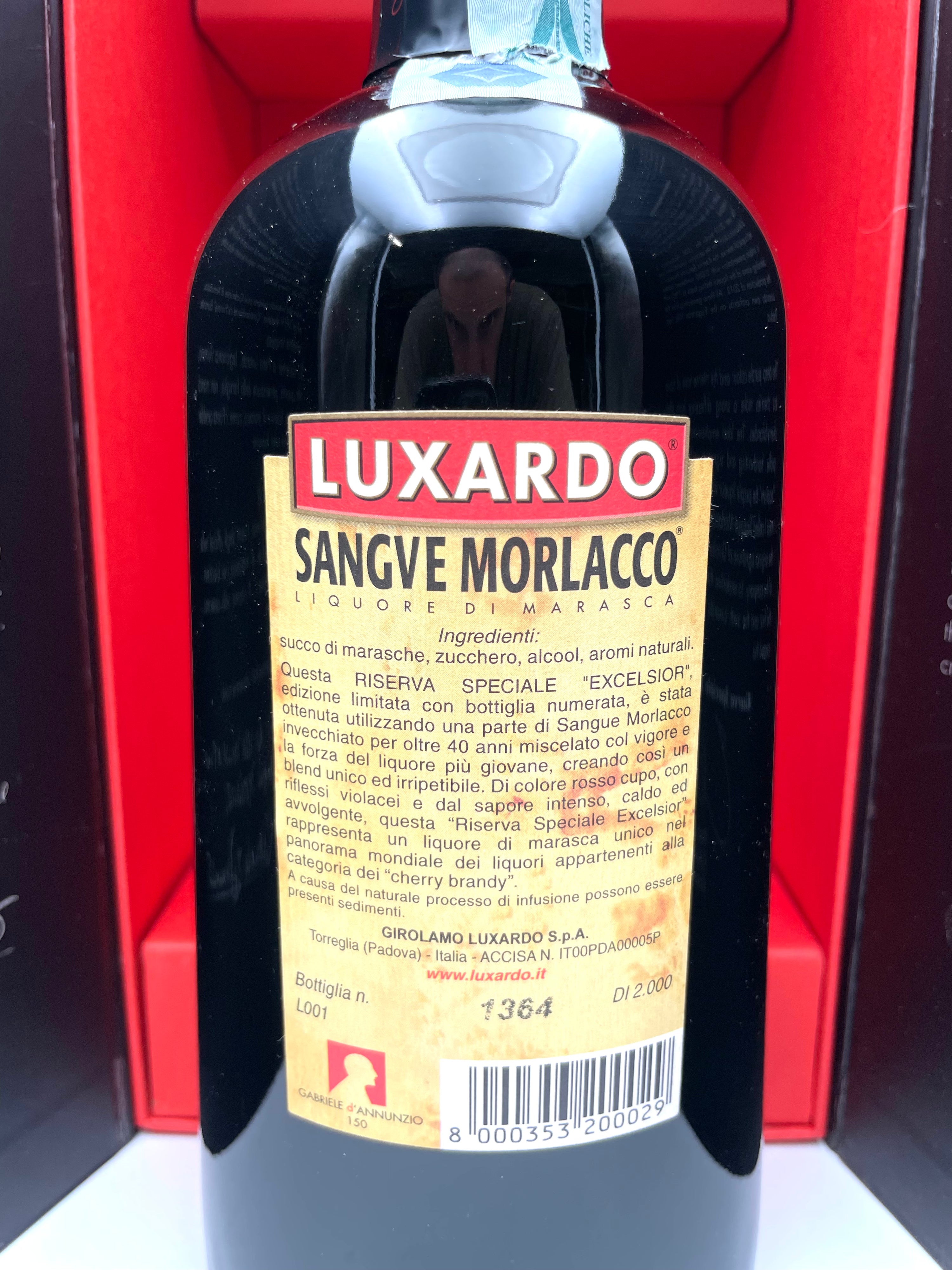 Luxardo - Sangue Morlacco Riserva Speciale Excelsior - Special Edition Gabriele d'Annunzio 150° - Anni '00s