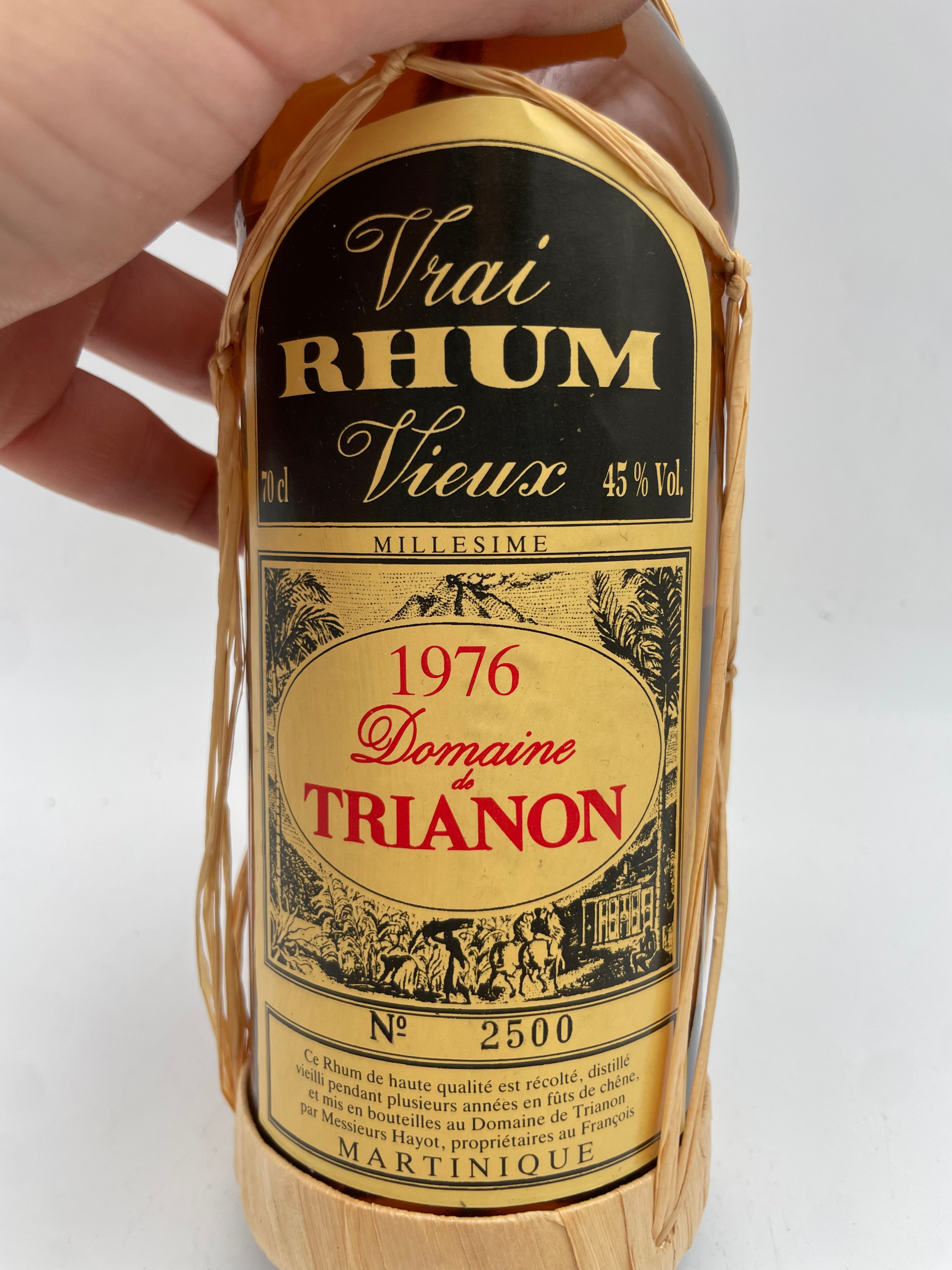 1976 - Domaine de Trianon - Vrai Rhum Vieux