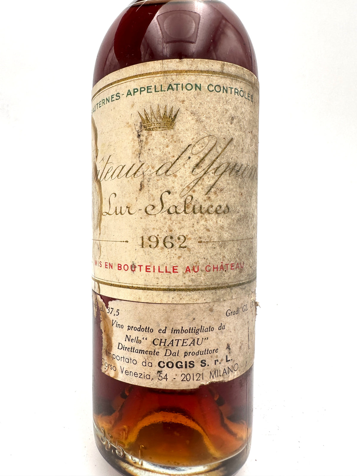 1962 - Chateau d'Yquem - Sauternes - 0,375L