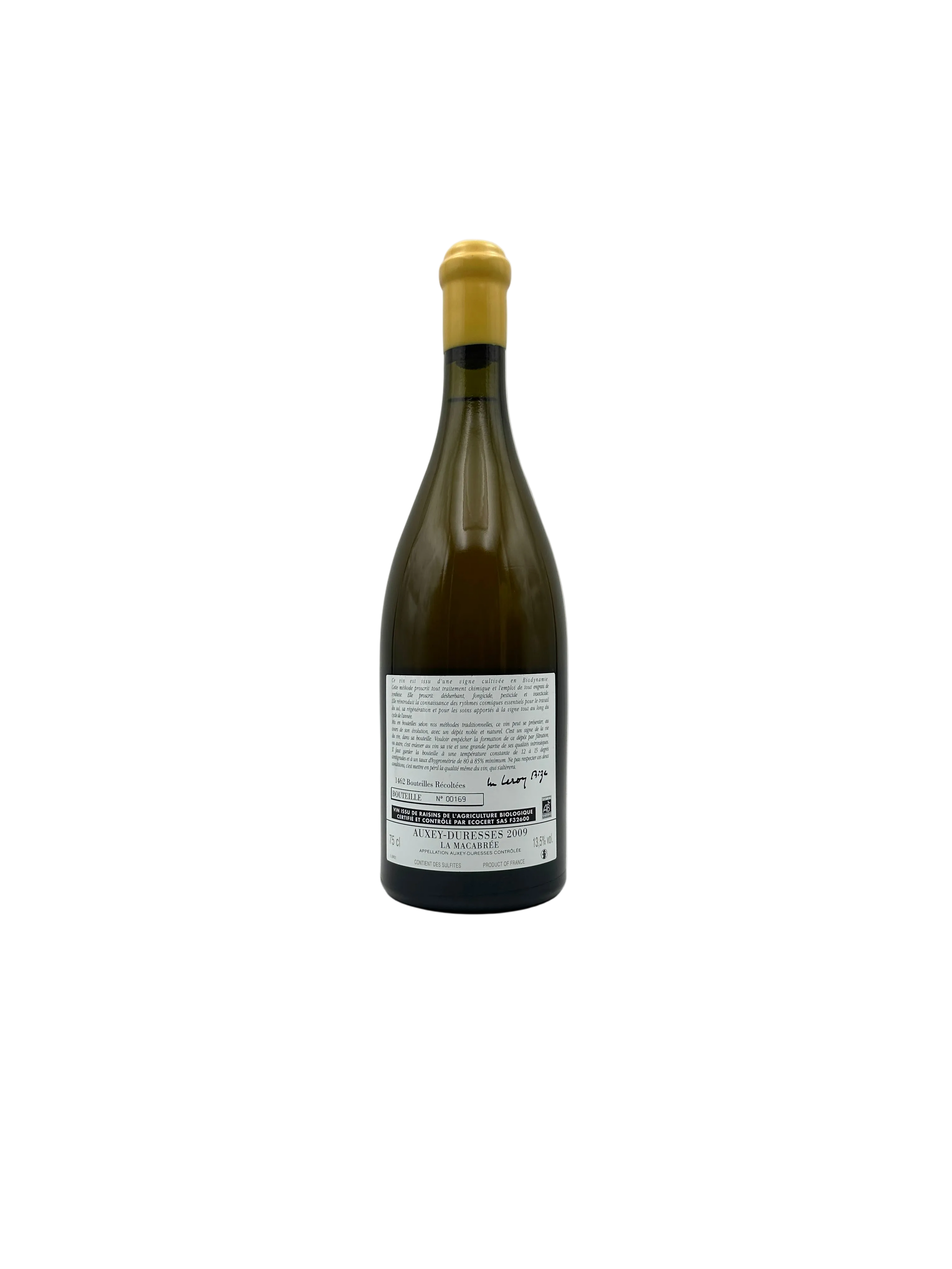 2009 - Domaine d'Auvenay (Lalou Bize-Leroy) - Auxey-Duresses La Macabrée