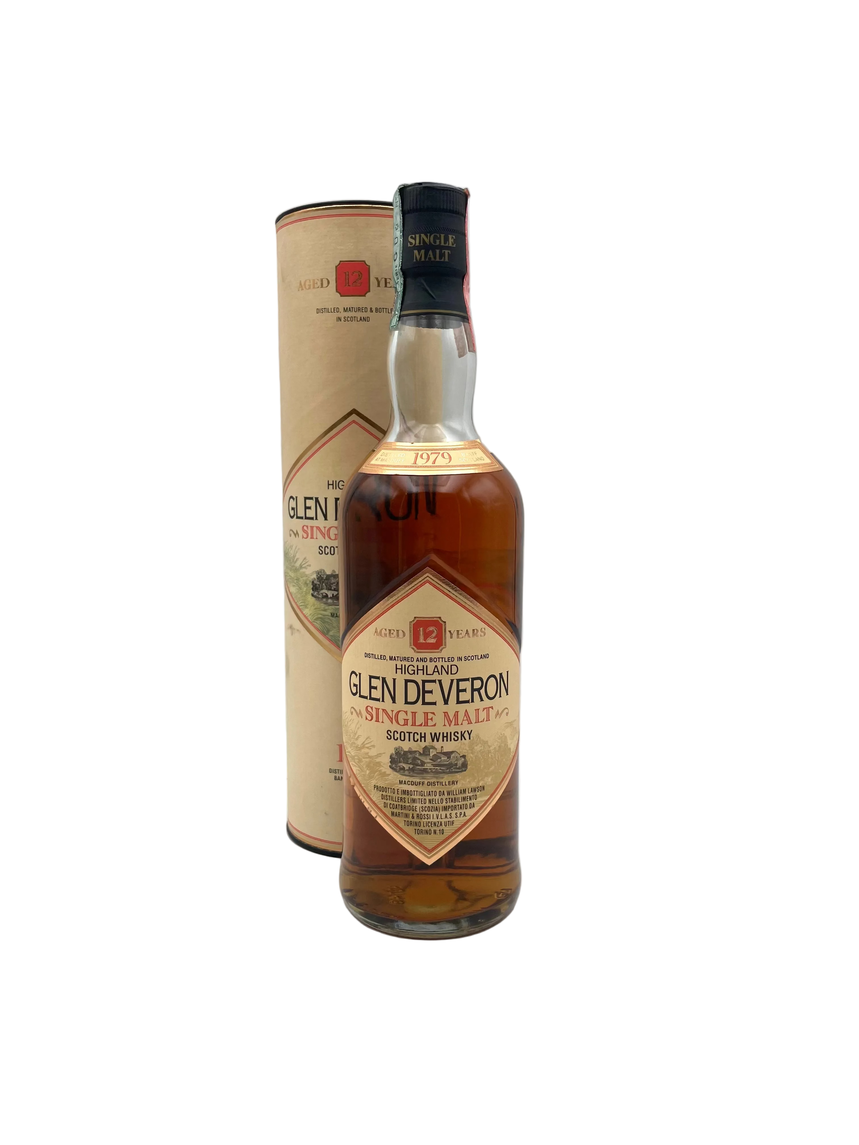 1979 - Glen Deveron - 12 YO Highland Single Malt Scotch Whisky - Macduff Distillery
