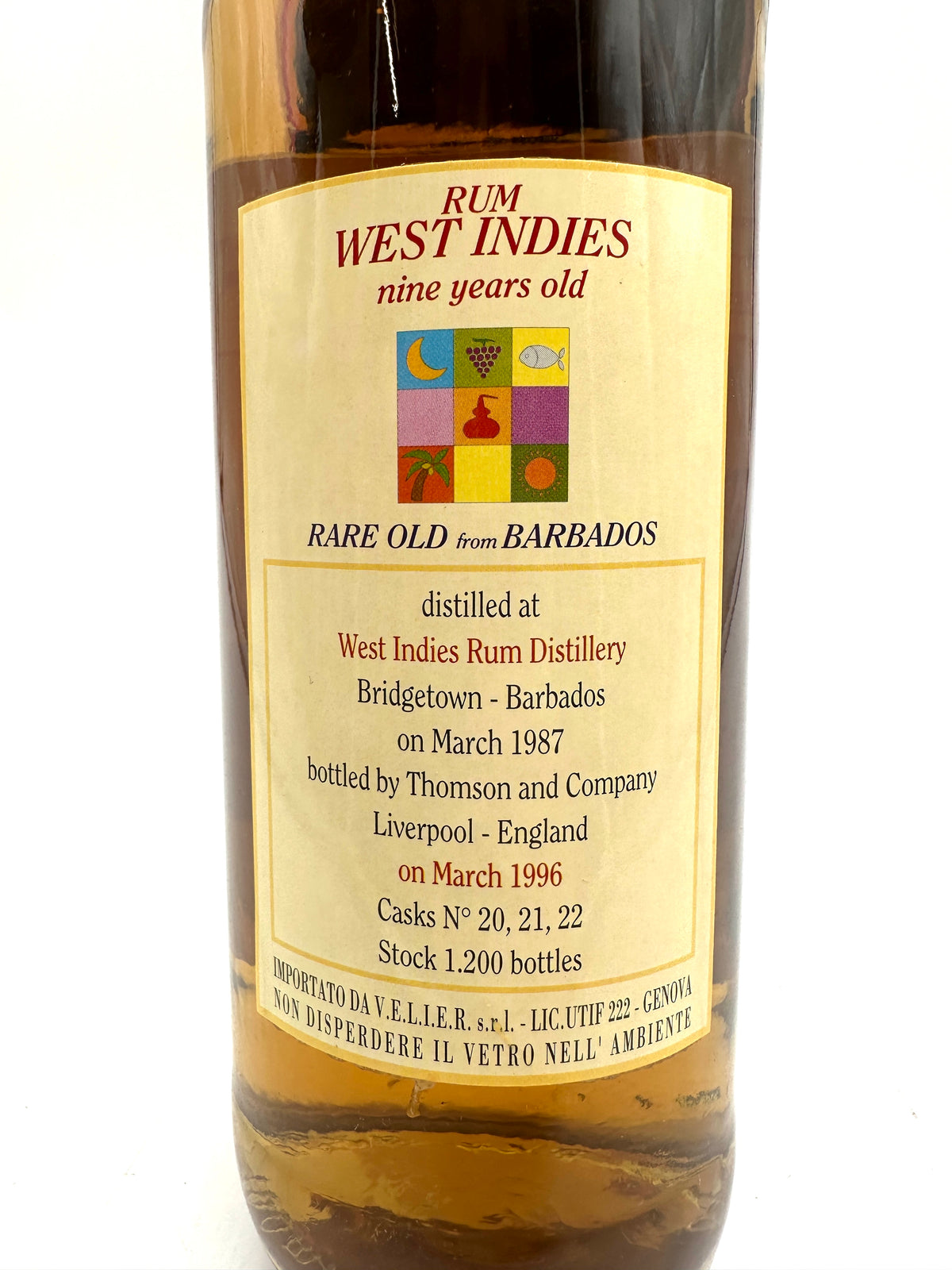 1987 - West Indies Rum Distillery - 9 years old Rare Old Barbados Rum - Velier