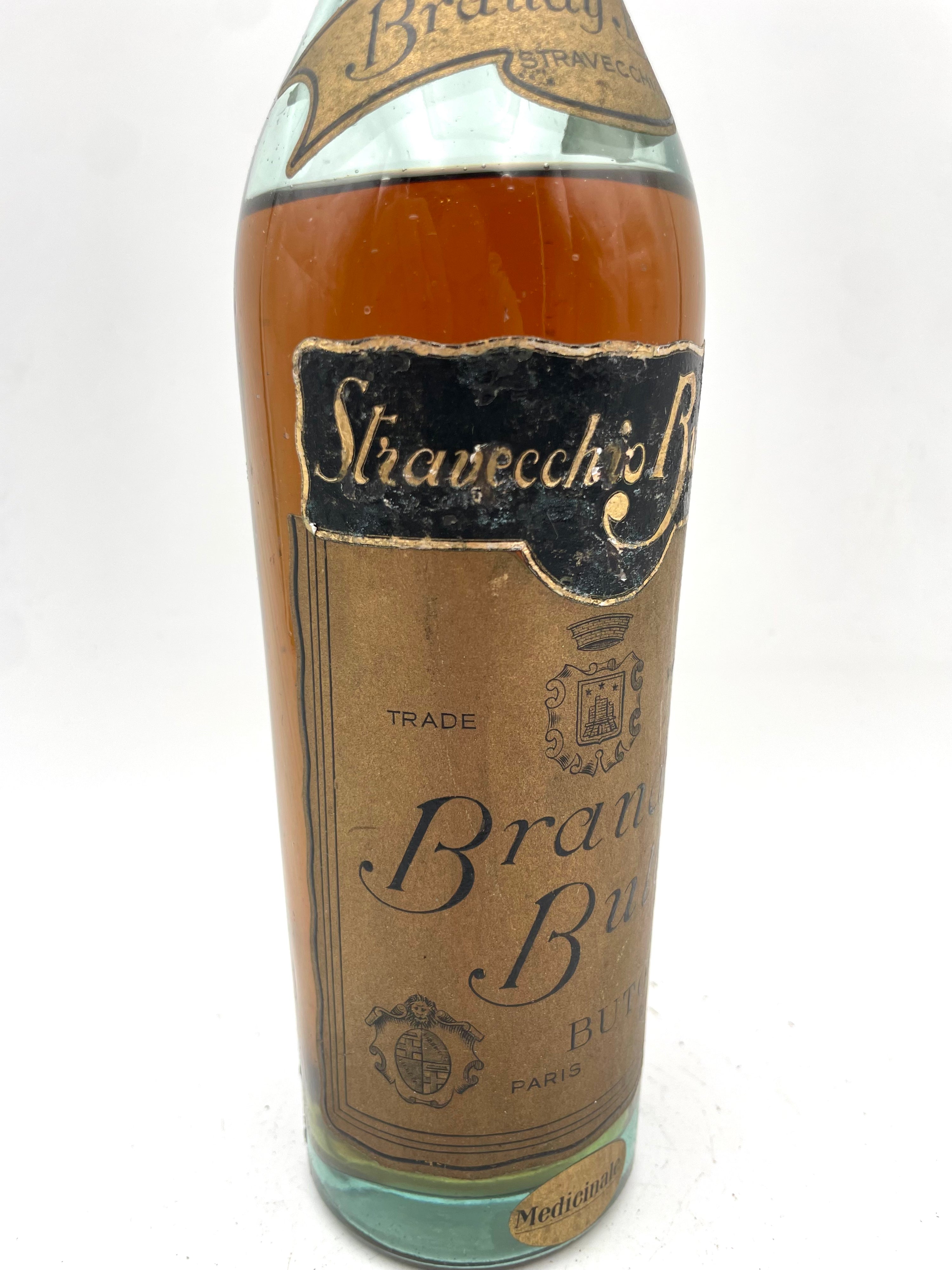 Gio. Buton - Brandy Stravecchio Buton - Sigillo Stemma Sabaudo Anni '30s