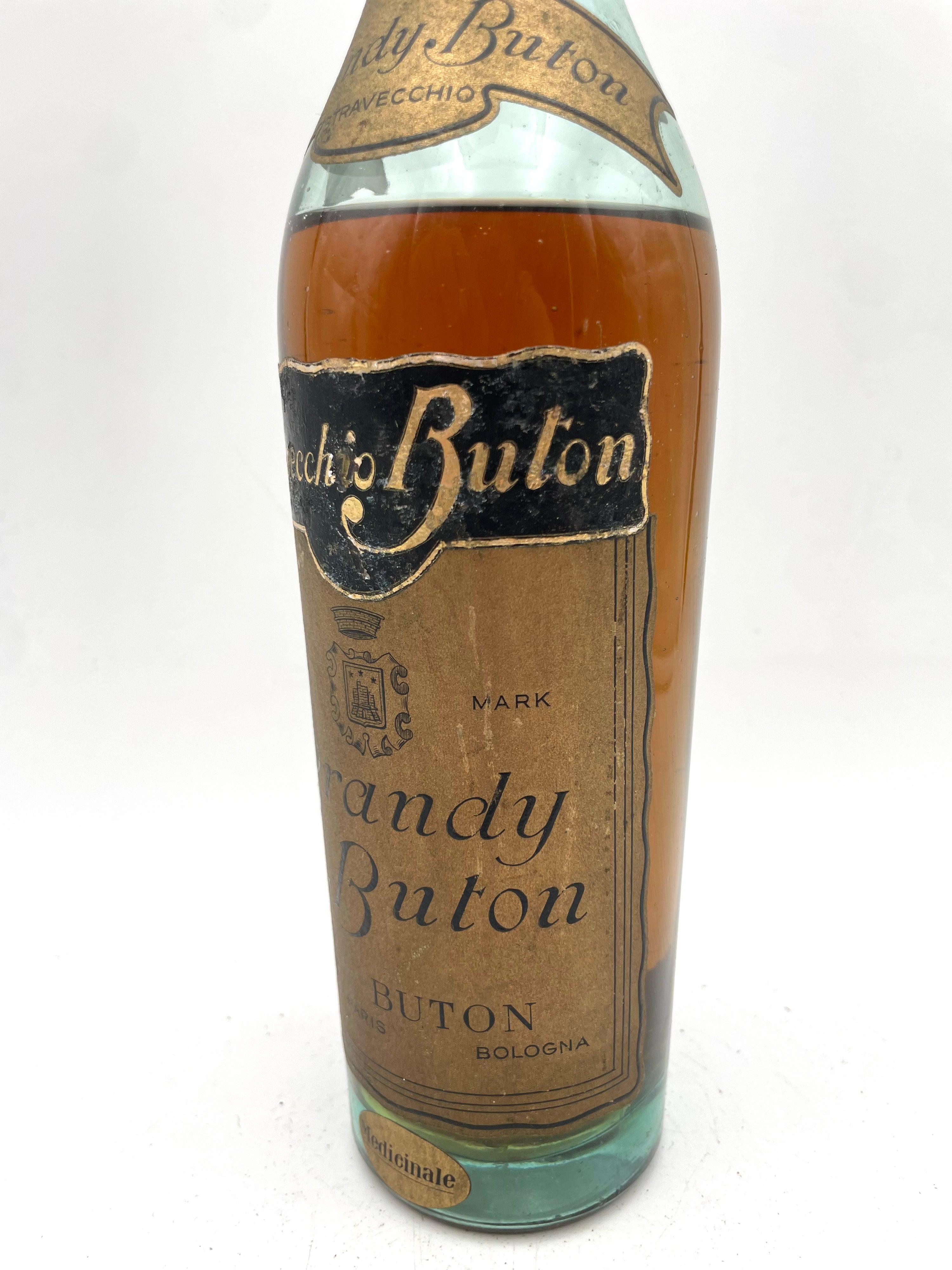 Gio. Buton - Brandy Stravecchio Buton - Sigillo Stemma Sabaudo Anni '30s