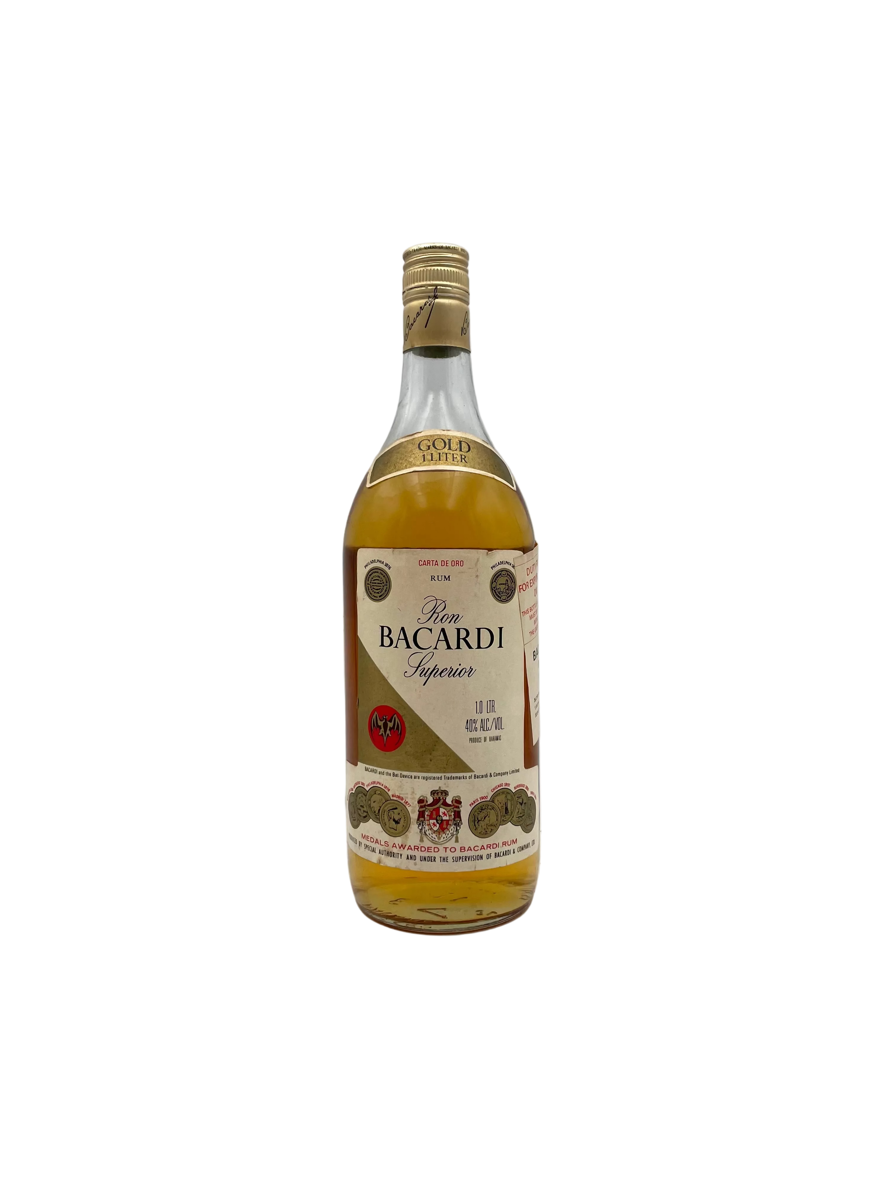Bacardi - Rum Superior Carta De Oro  - Anni '80s